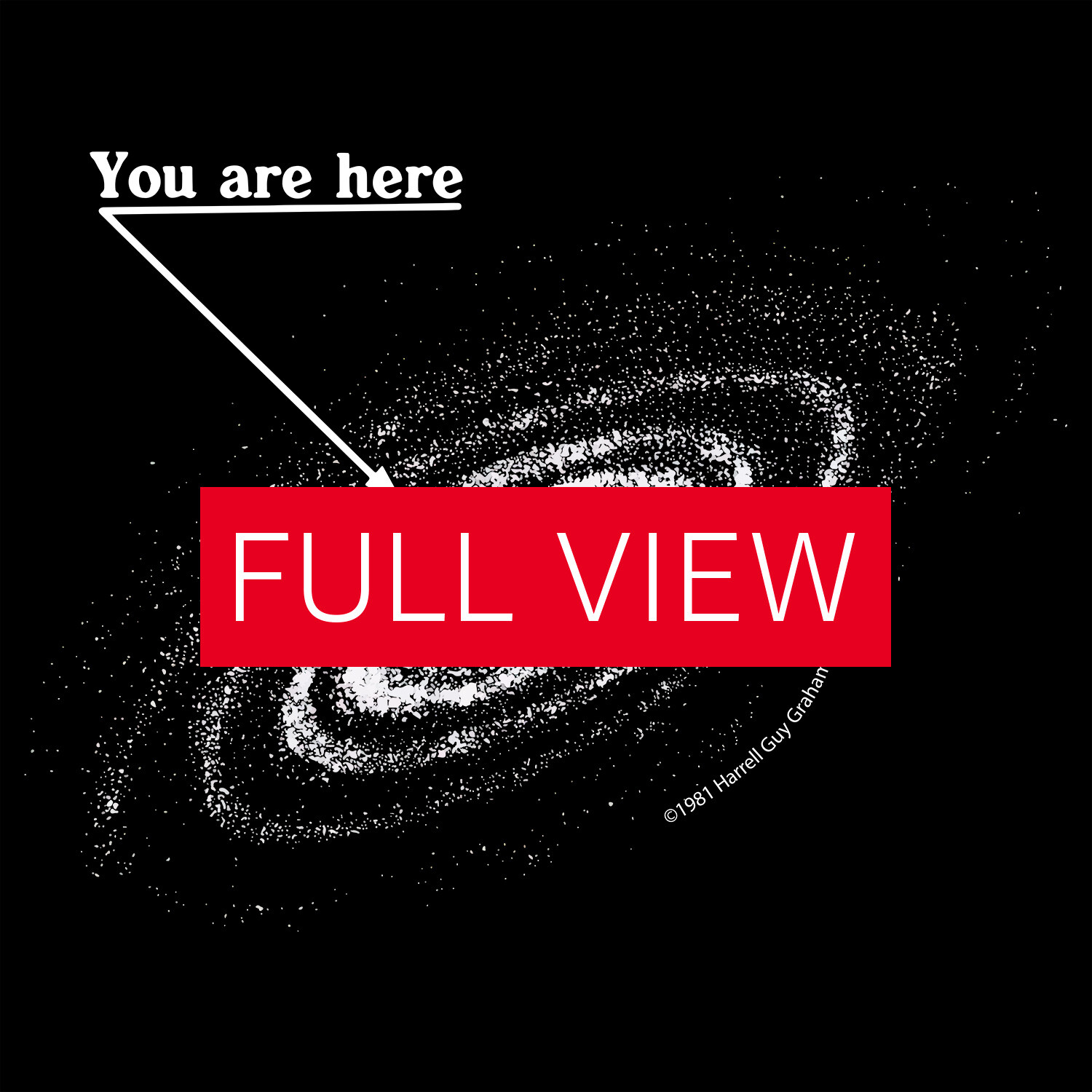 You are here: Milky Way galaxy map — Short-Sleeve Unisex T-Shirt, space t-shirt