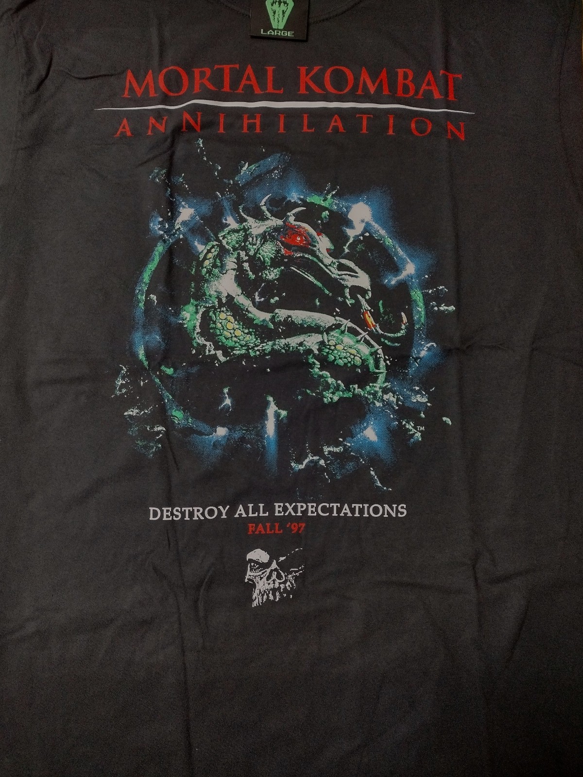 Graveyard Goods Large Tee Mortal Kombat Annihilation Promo Never Worn Sealed
