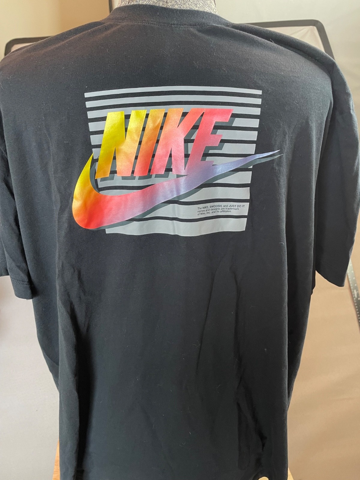 Nike The Nike Tee Mens XXL Black Sportswear Futura Graphic Logo Shirt W/ Graphic
