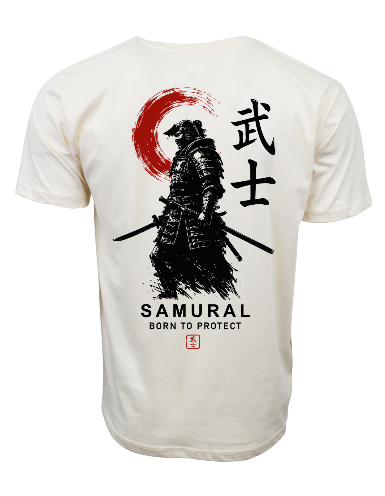 Japanese Samurai Warrior Samural Born To Protect Graphic T shirt