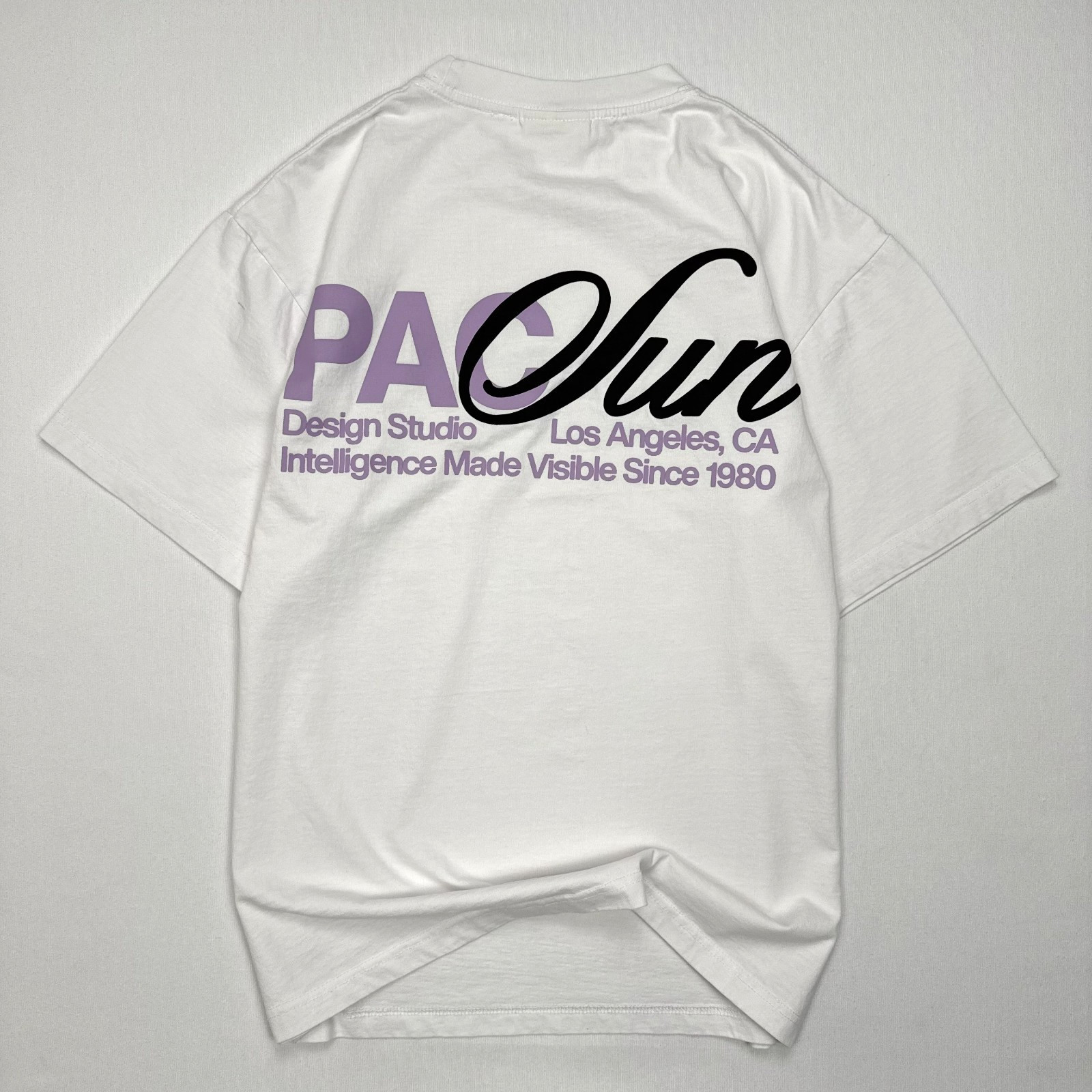 PACSUN Graphic T Shirt Mens L Oversized White Streetwear Design Studio LA