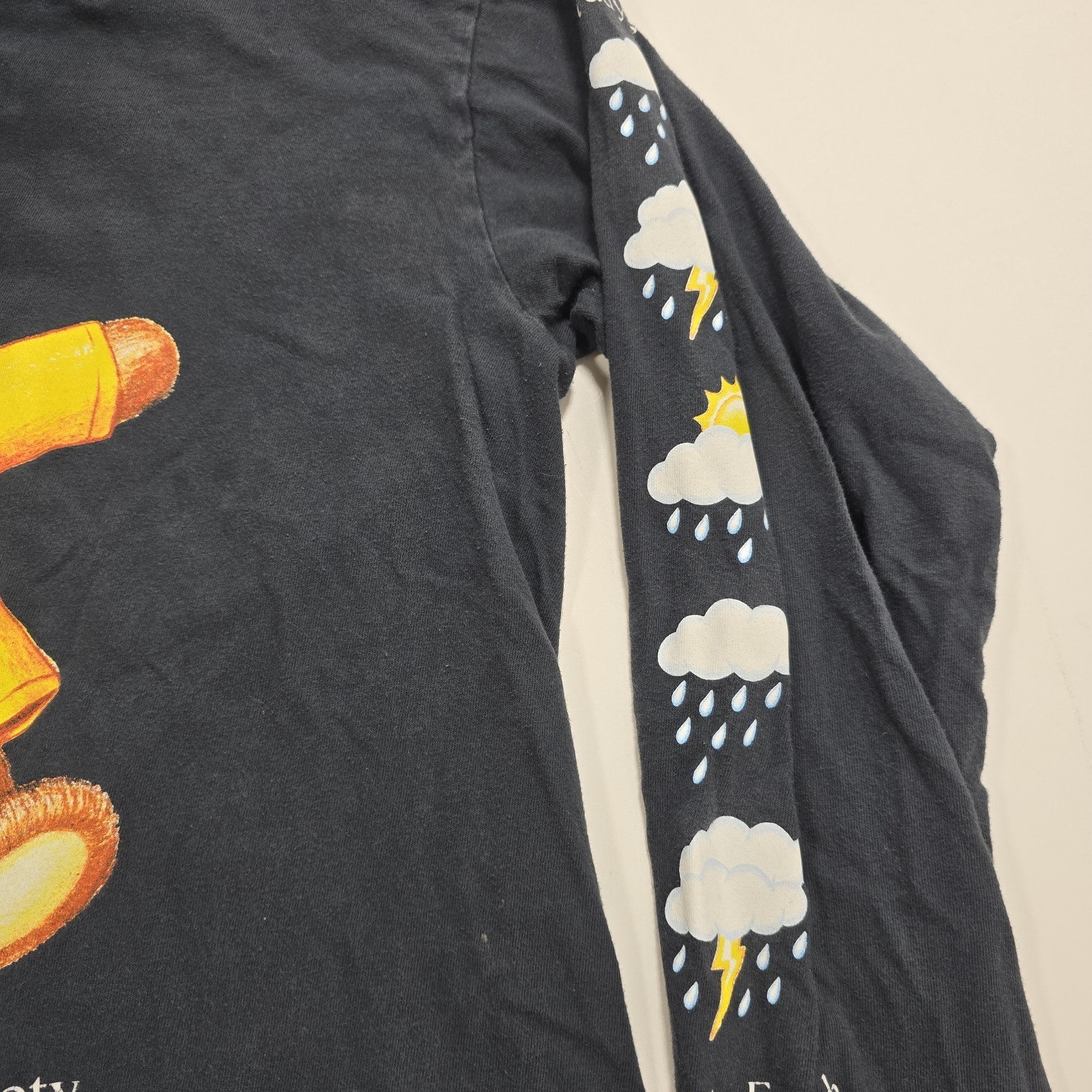 Teddy Fresh “I Have Crippling Anxiety” Long Sleeve Black Shirt, Size Medium