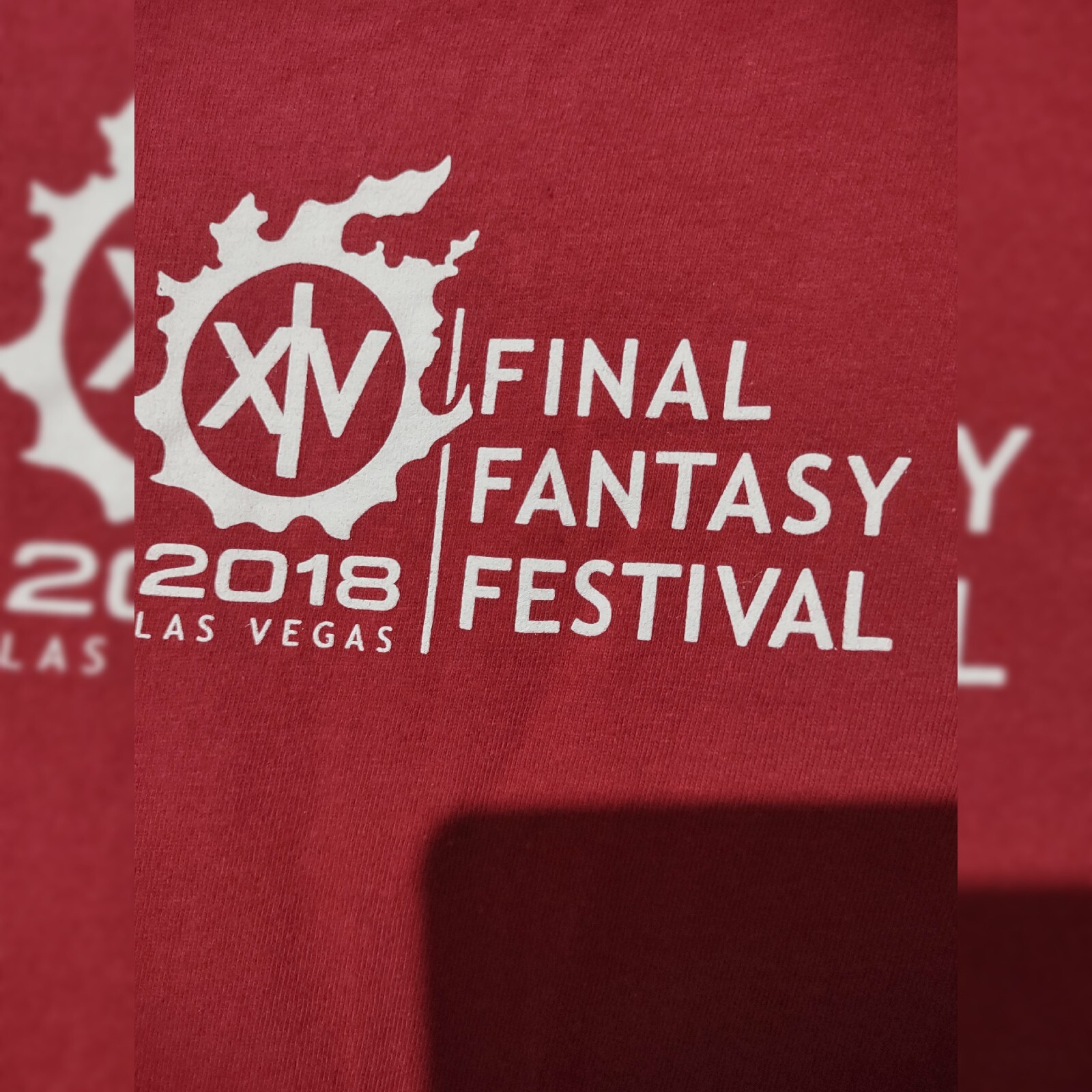 Final Fantasy 14 XiV final fantasy festival 2018 las Vegas t shirt rare🔥
