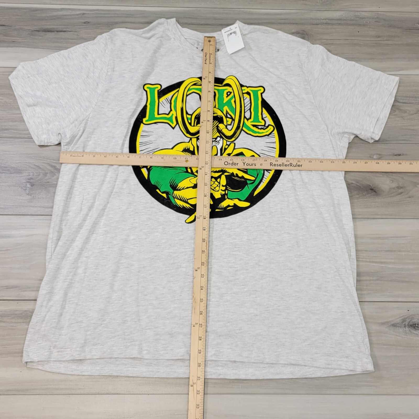 Marvel Comics Graphic T-Shirt Men’s 3XLT Light Gray Loki New