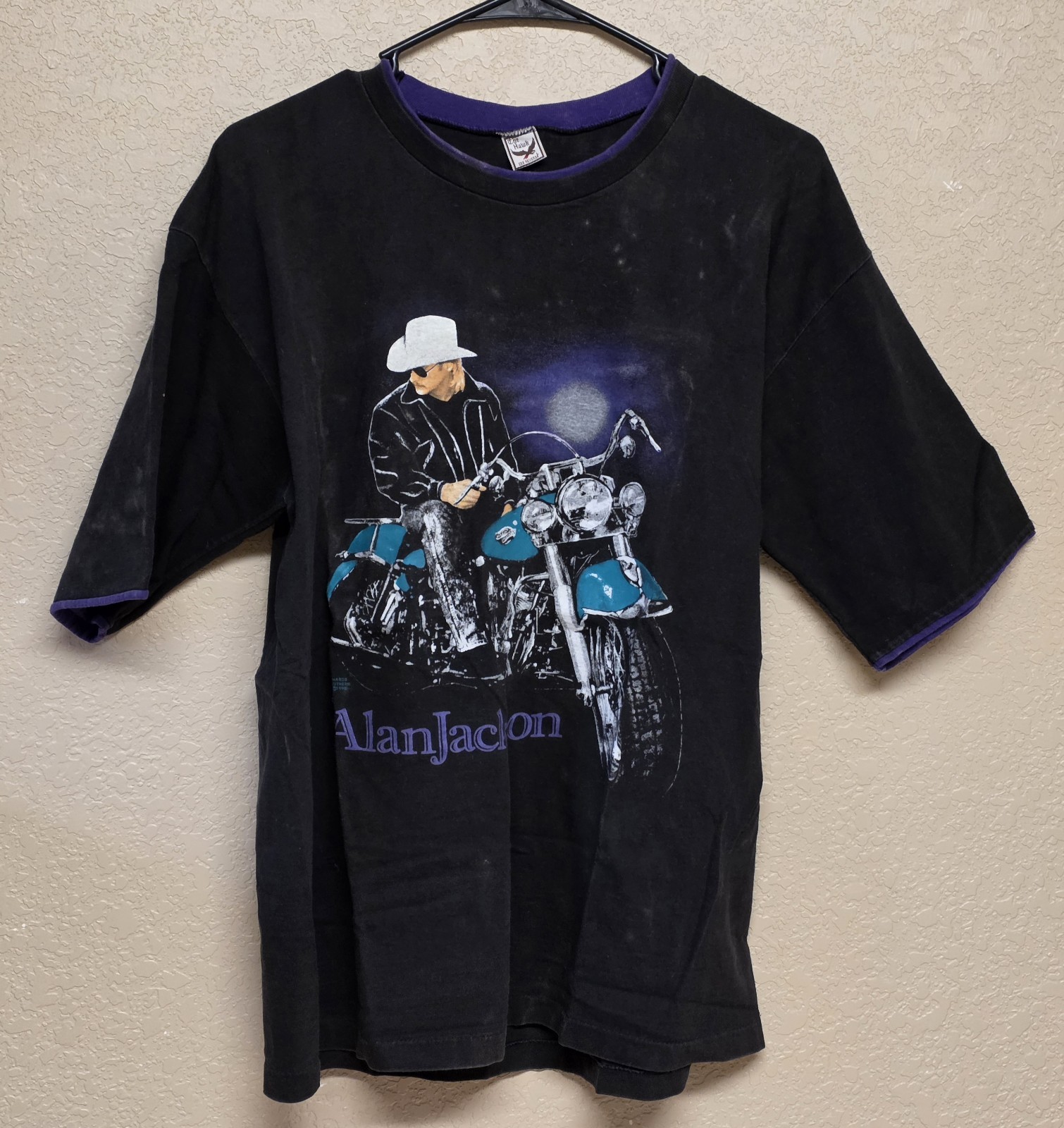 Vintage Alan Jackson On Tour Shirt 1992 “A Lot About Livin” Adult Large See Pics