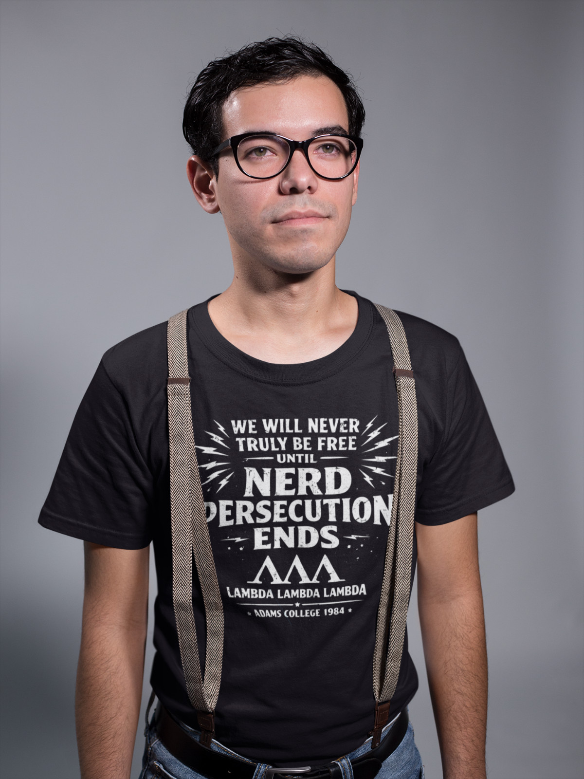 Nerd Persecution – Tri Lambda Revenge of the Nerds movie geek 80s Sm-5x T-shirt