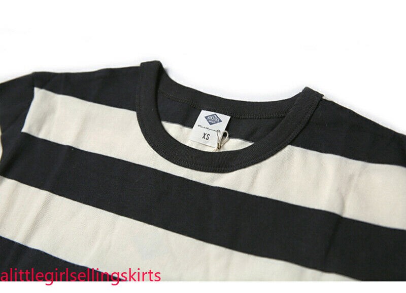 NON STOCK Men Prisoner Striped Long Sleeve T-Shirt Casual Cotton Crew Neck Shirt