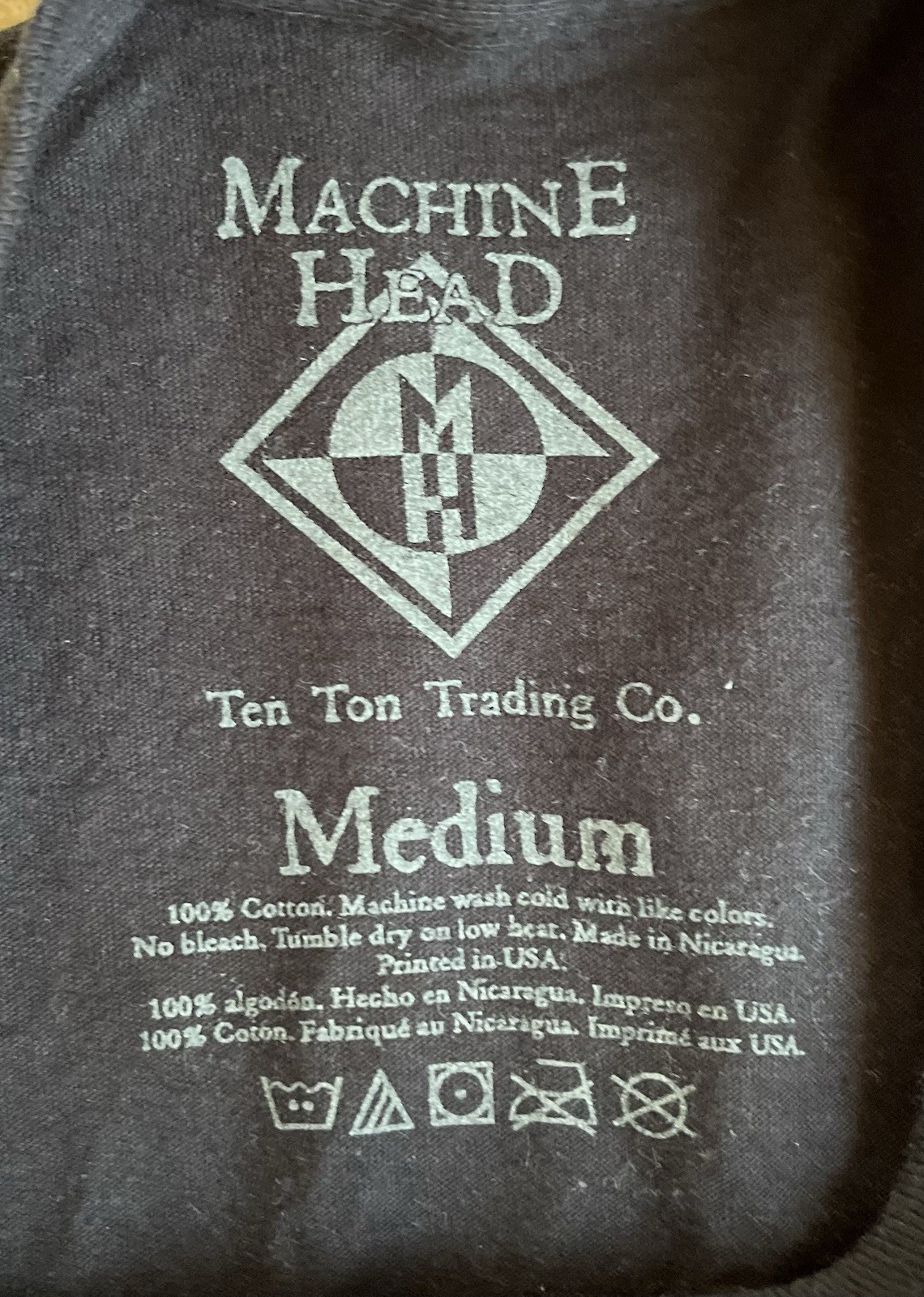 Machine Head Thrash Heavy Metal Band Tour T-Shirt Men’s M Black Rock Tee S/S