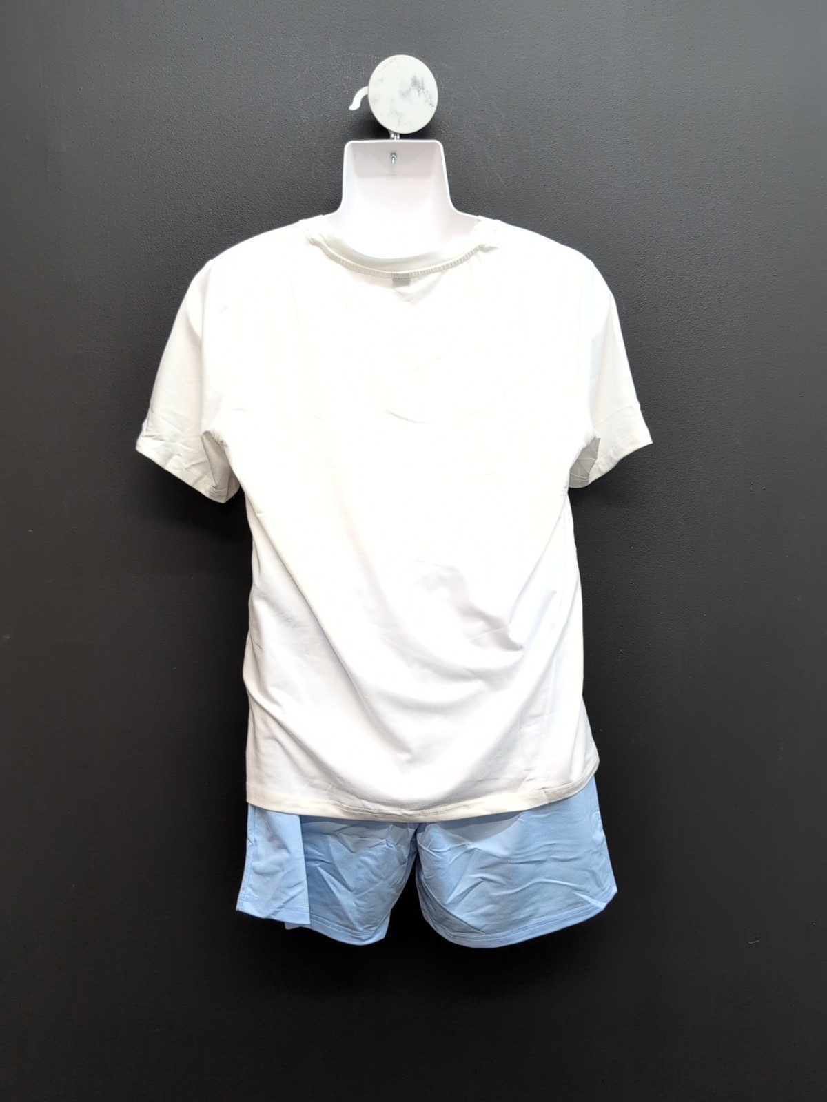 Shein Manfinity Short Sleeve T Shirt & Drawstring Shorts Set Size Small Multi