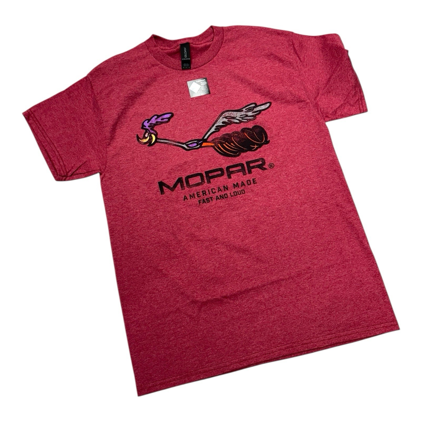 Heather Red MOPAR Plymouth Road Runner American Made Fast And Loud T-Shirt