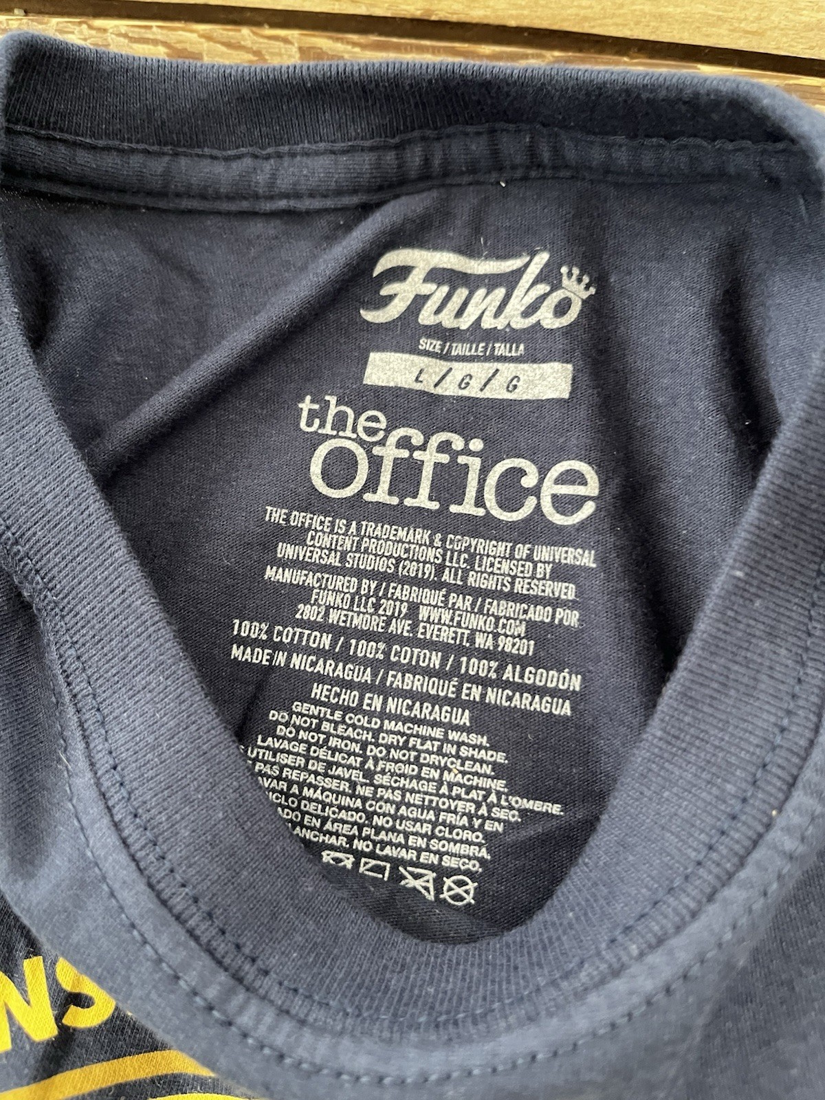 Funko POP! Tee The Office Dwight Schrute Men’s Large New T-Shirt Dunder Mifflin