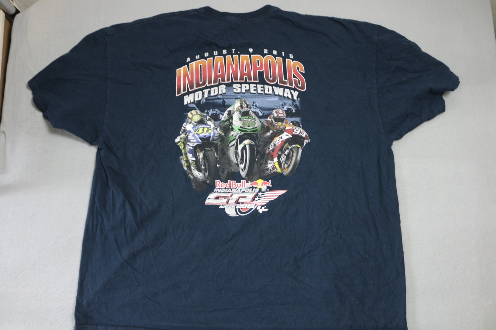 RedBull Indianapolis Motor Speedway Shirt 2015 Mens 3XL Blue Racing Motorcycles