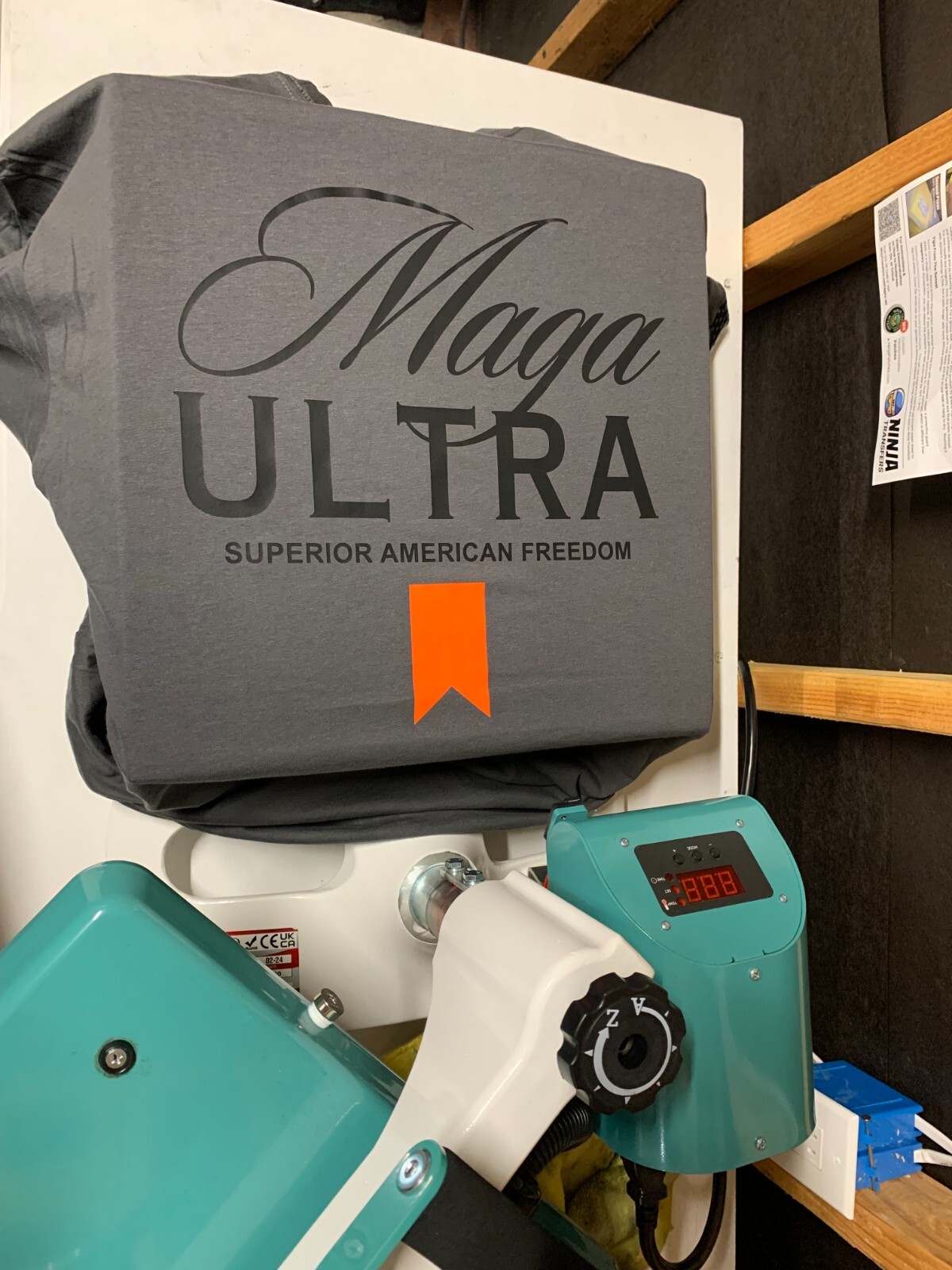 Large HackOPS (Grunt Style Fit) Maga Ultra Trump 2024 T-Shirt
