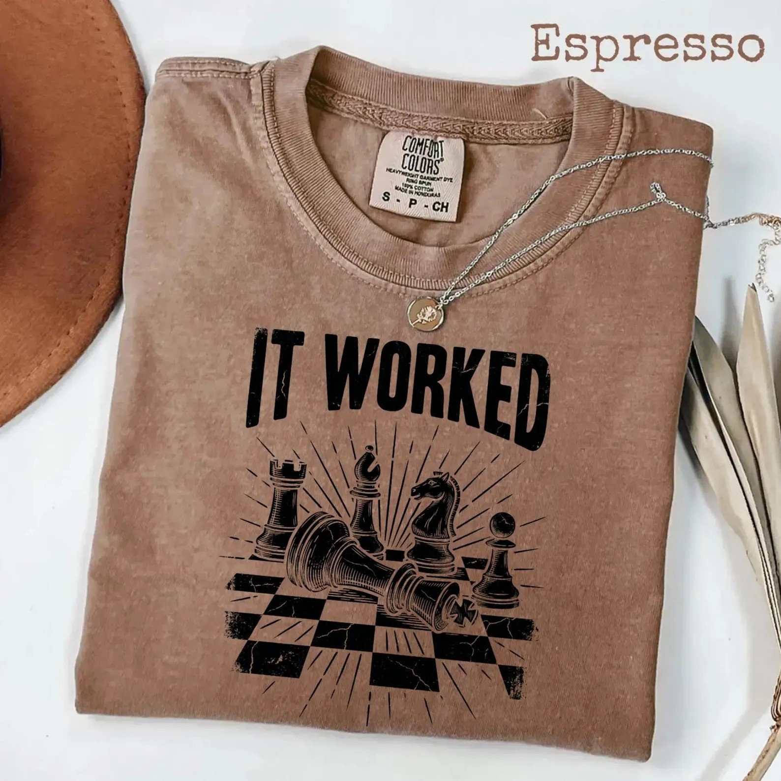 It Worked Shirt, Funny Chess Player Tee, Vintage Checkmate T-Shirt
