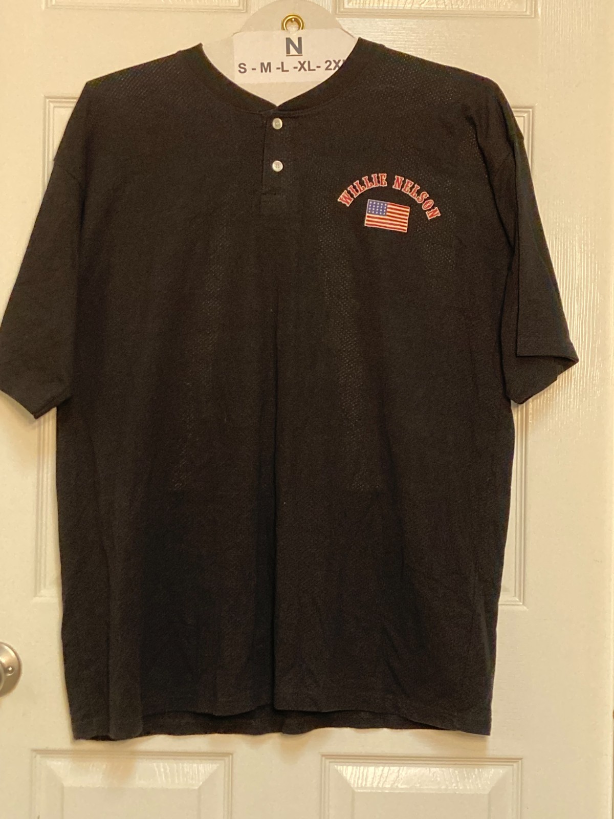 Willie Nelson original mesh Softball Jersey #09 black sze XL