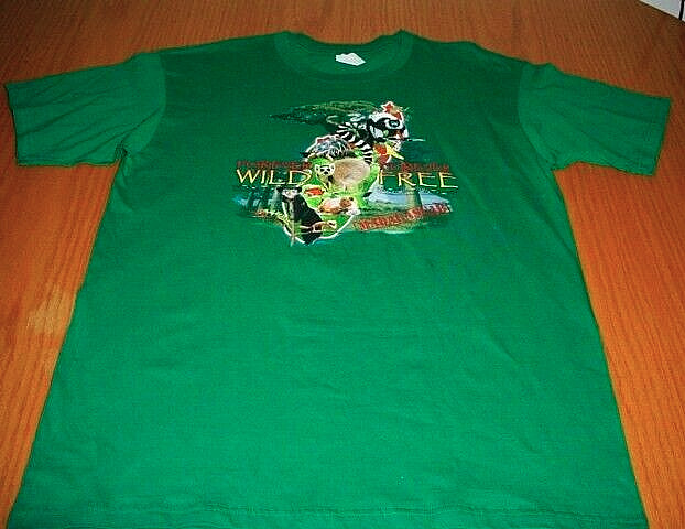 Madagascar Rainforest Forever Wild Forever Free Green T-Shirt Men’s Large