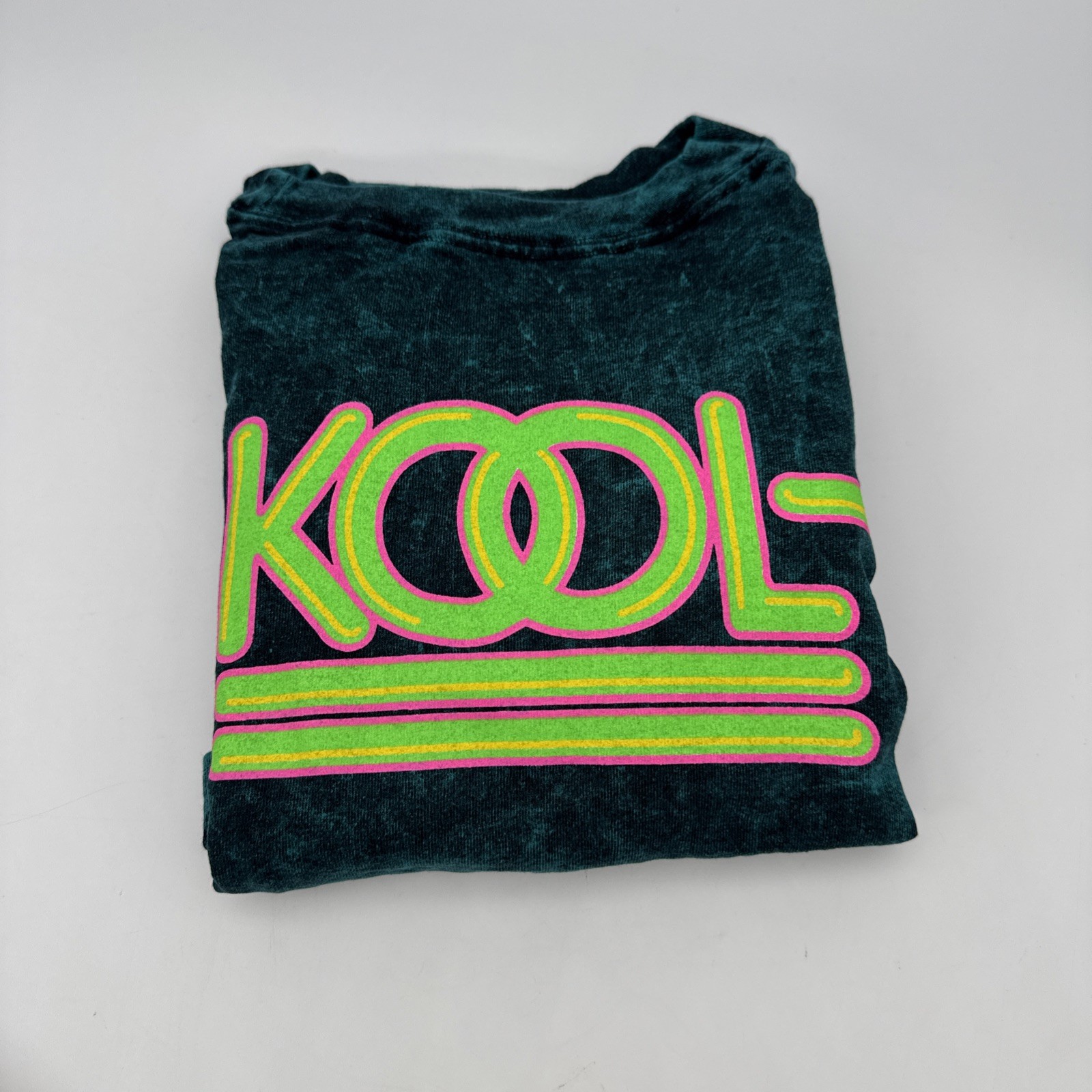 Vintage Kool T-Shirt Mens Size XL Cigarettes Tie Dye Single Stitch USA 90s Green