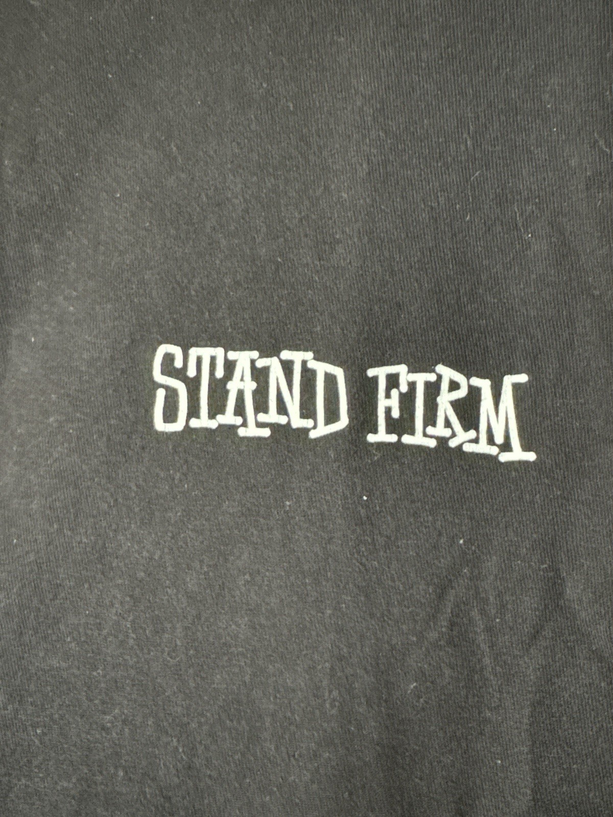 Stussy End Racism Now Stand Firm Tee Black Size M Streetwear Skate Shirt