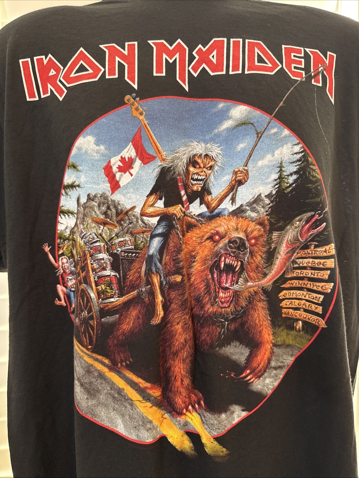 Official Iron Maiden Legacy of the Beast Canadian Tour 2019 T Shirt in Small New