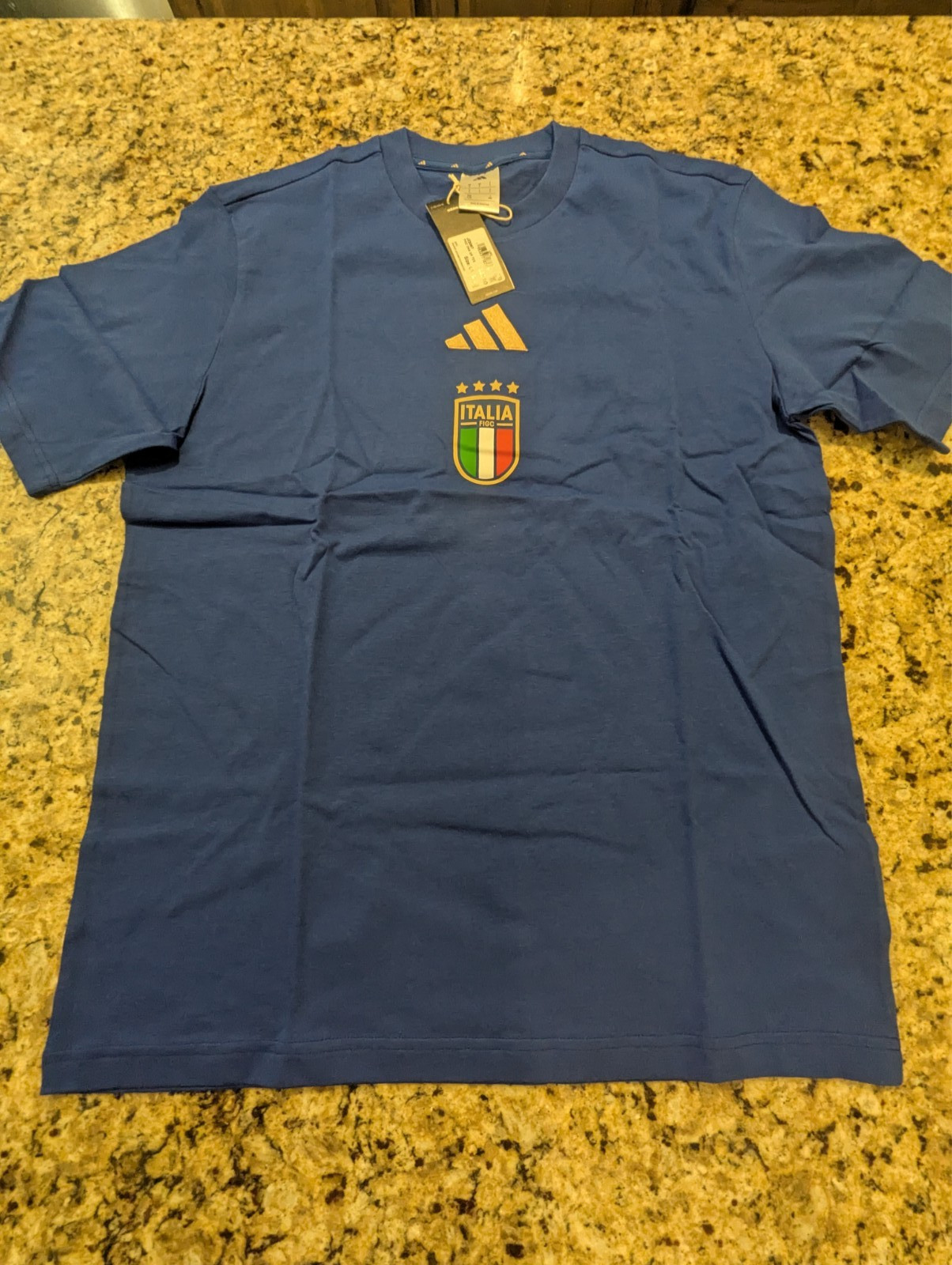 Adidas Men’s Italy 2026 DNA Graphic T-Shirt JZ2067 Bold Blue size L