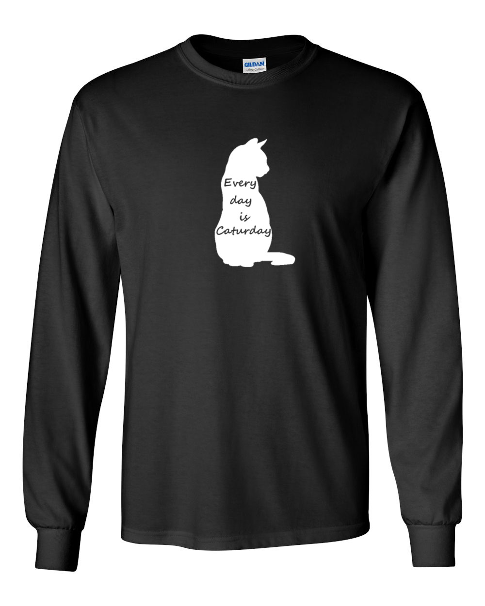Long Sleeve Every Day Is Caturday T Shirt Pet Animal Lovers Tee My Cat T-Shirt
