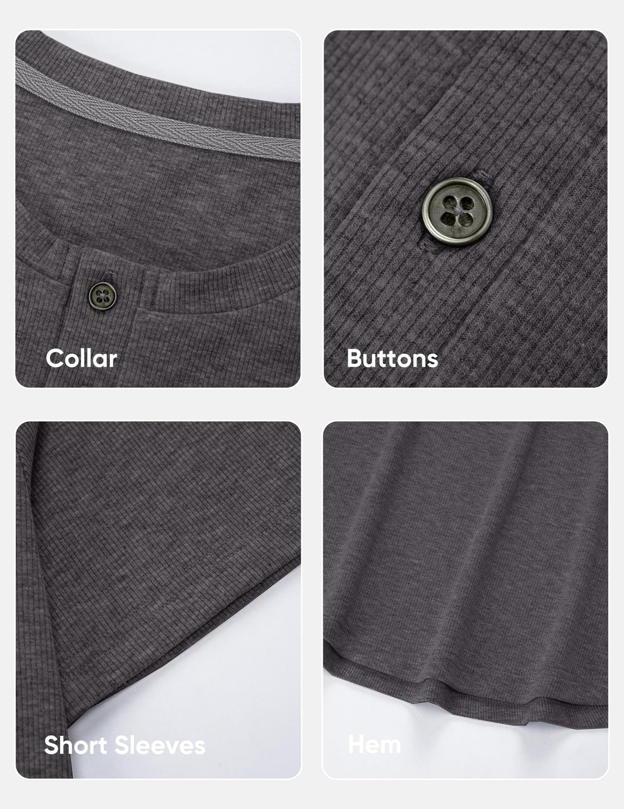 Mens Muscle Slim T Shirts Crewneck Longline Henley Gym Workout Athletic Tee S…