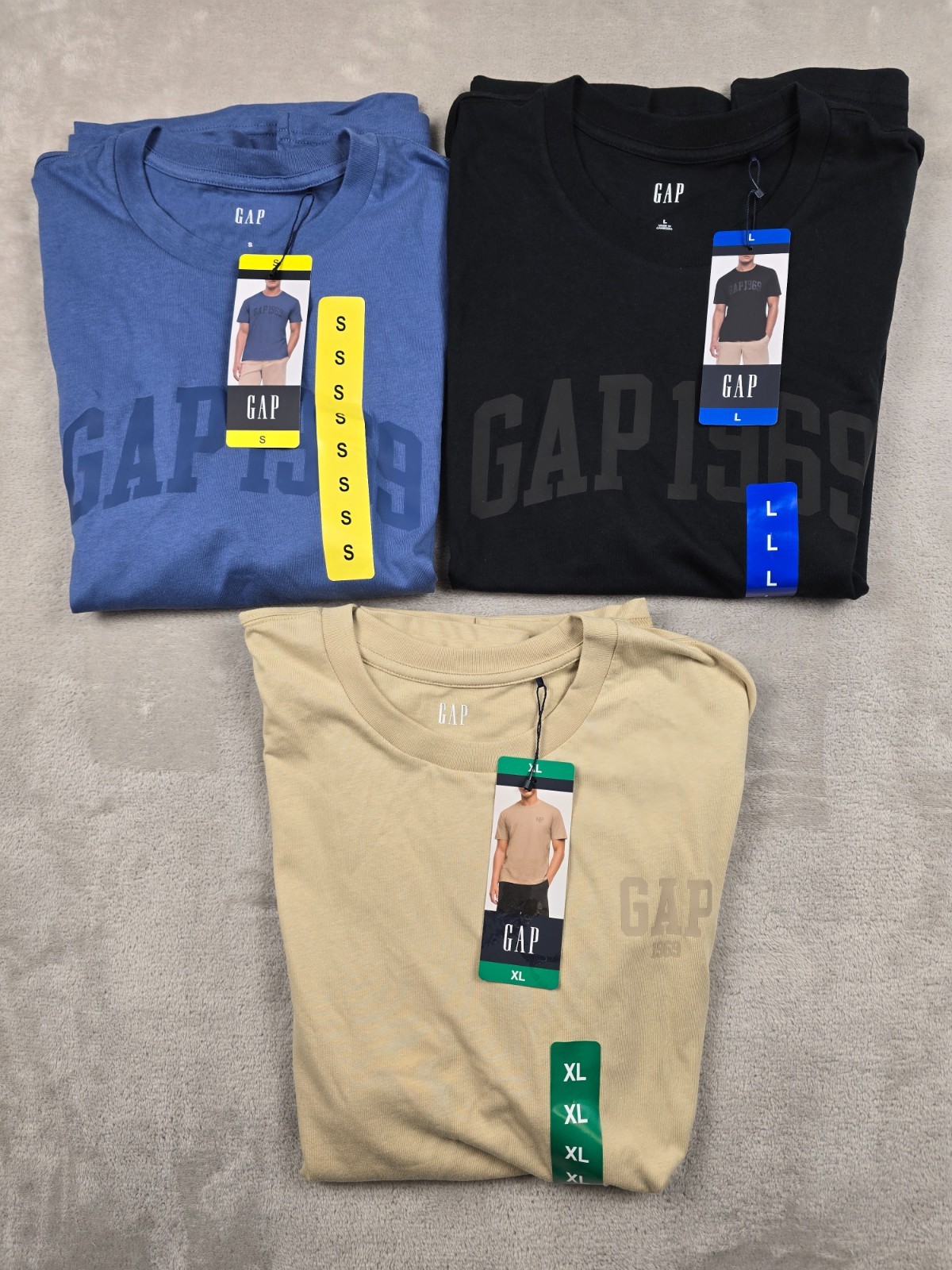 GAP T Shirt 1969 Mens Short Sleeve Crewneck 100% Cotton Pick Color Size