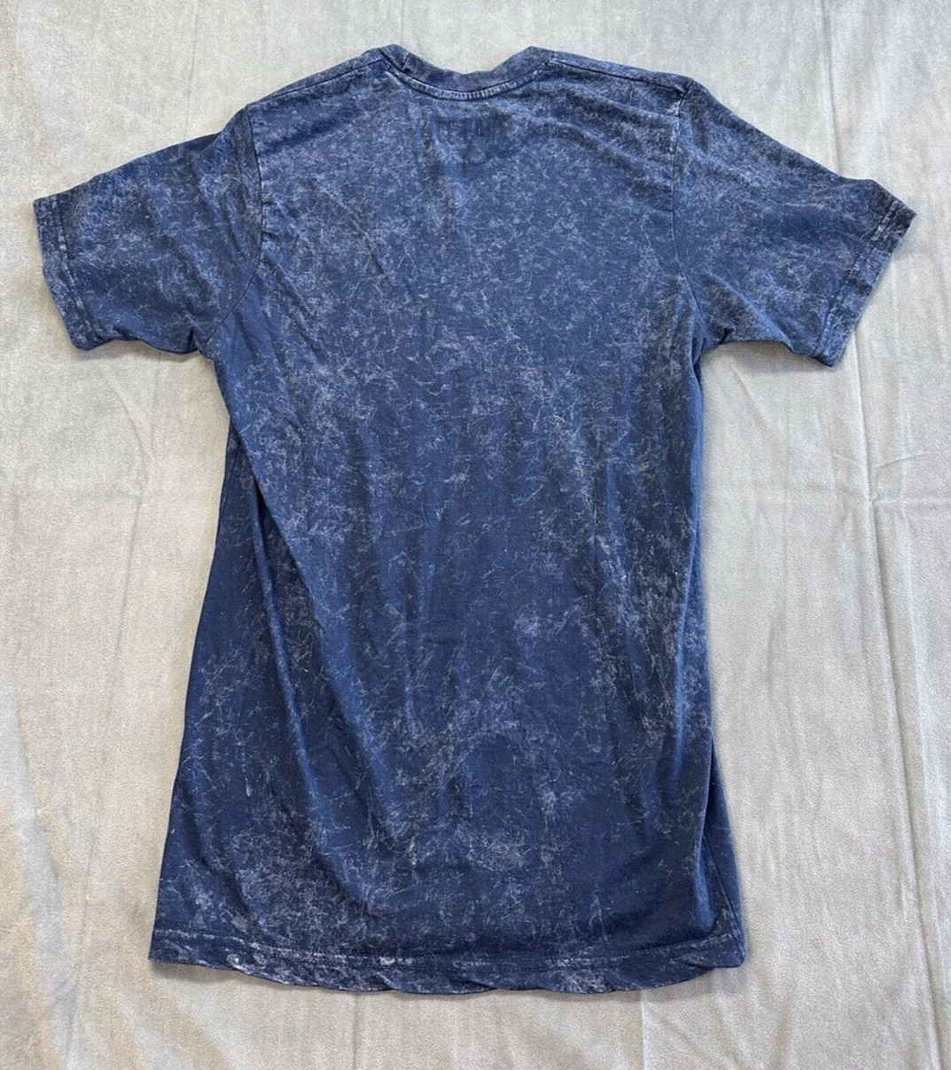 Ice Cube Picture Blue Print Tshirt Short Sleeve Graphic Tee Mens Small Digital