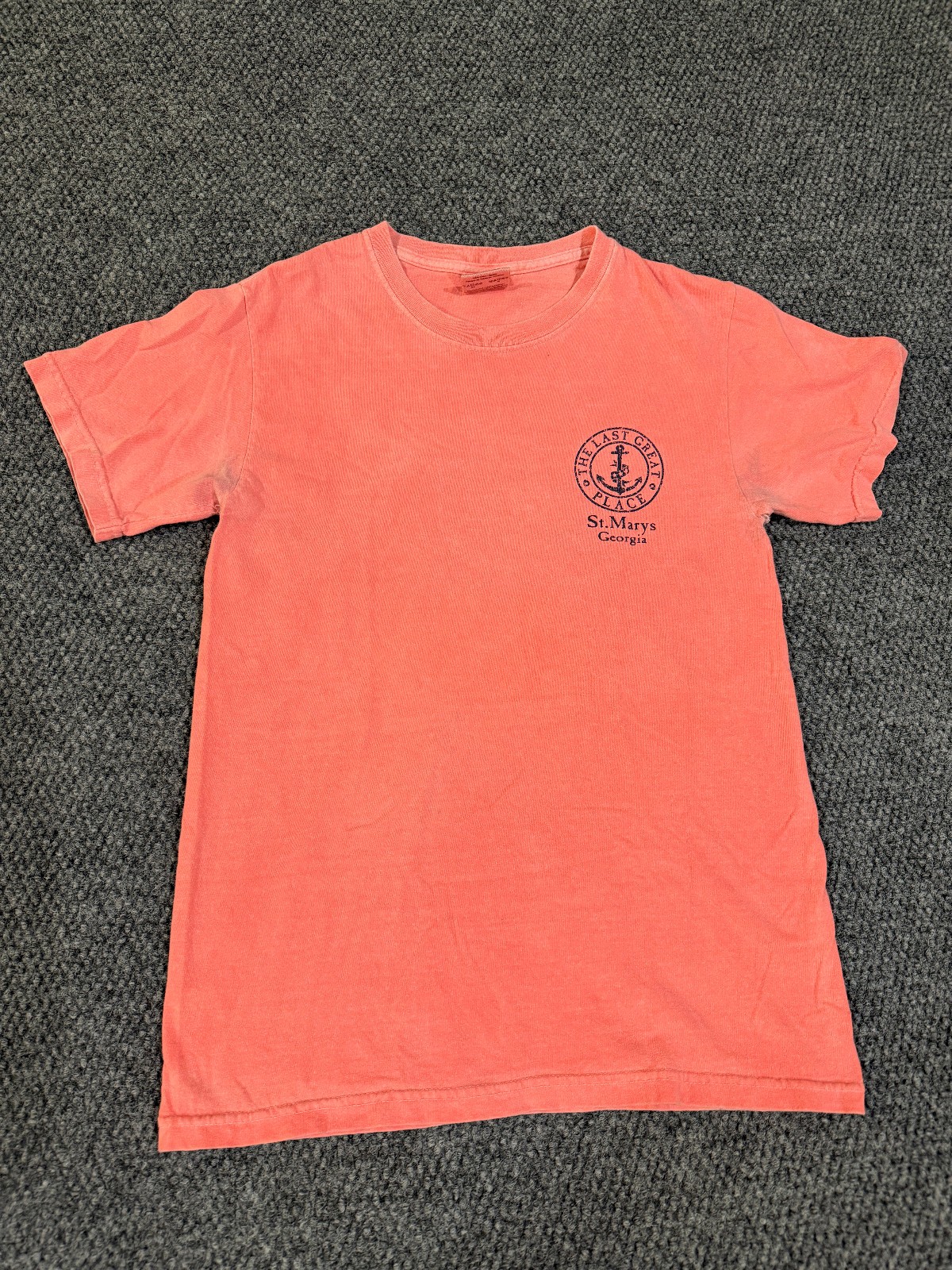 Comfort Colors t shirt mens small pink St mary’s georgia graphic