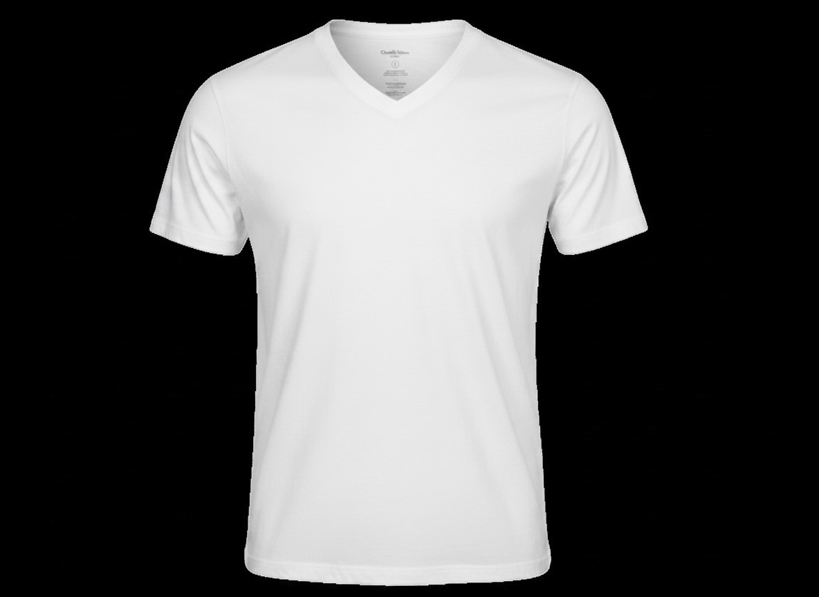 Good fellow and co. White V- neck t shirt- X-Large Pack Of 4