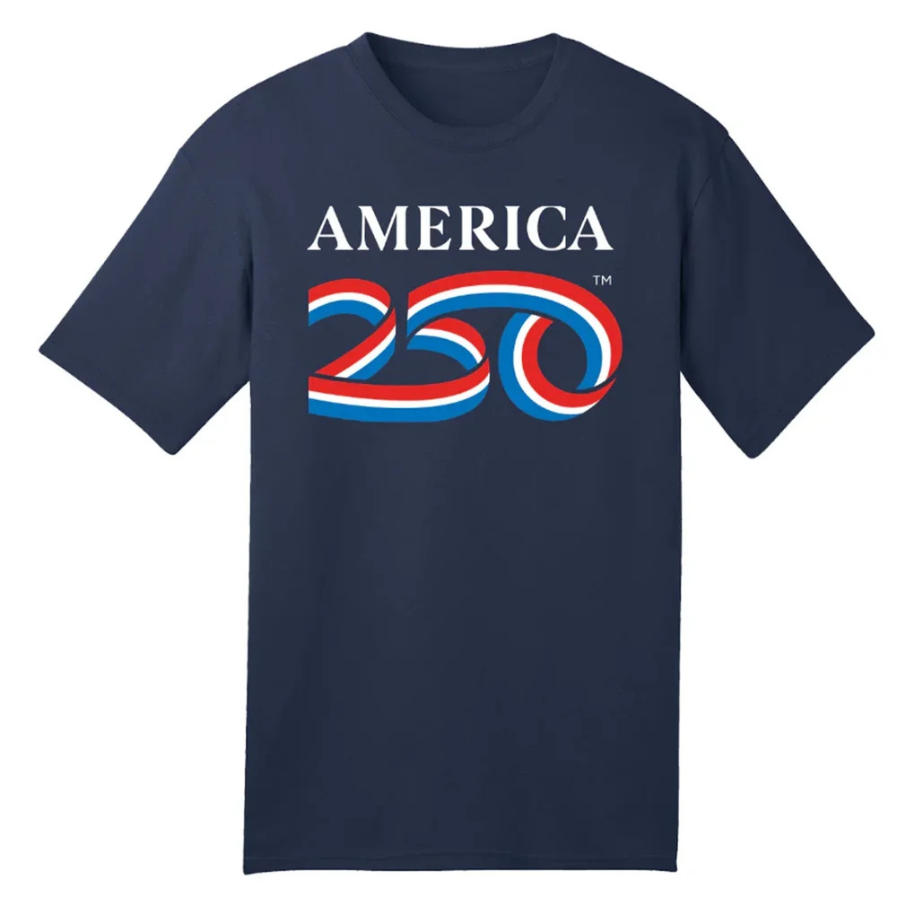 Officially Licensed America 250 T-Shirt Navy Shirt United States NEW with Tags