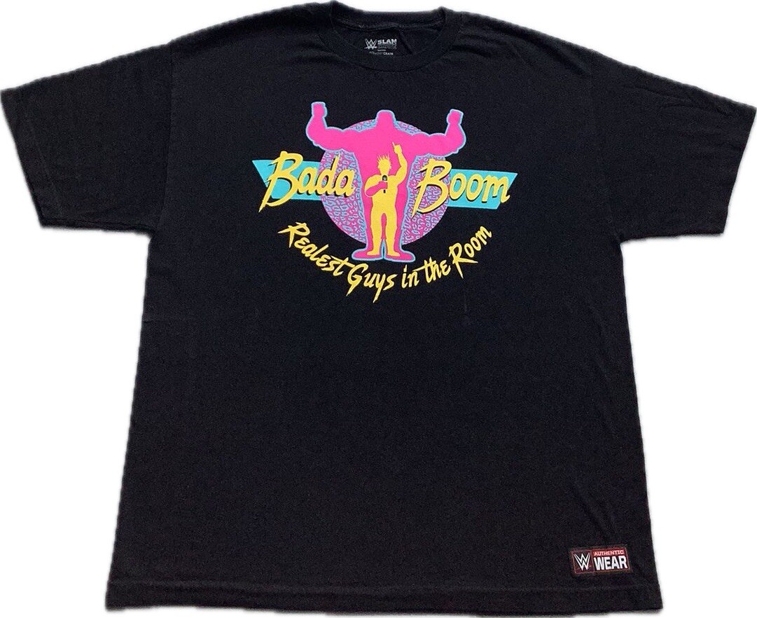 WWE Authentic Wear T Shirt Mens XL Wrestling Tee Enzo Amore Big Cass Bada Boom