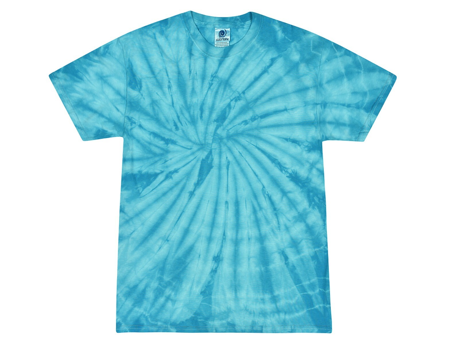 Tie Dye T-Shirts Turquoise Kids& Adult S M L XL 2XL 3XL 4XL 5XL Cotton Colortone