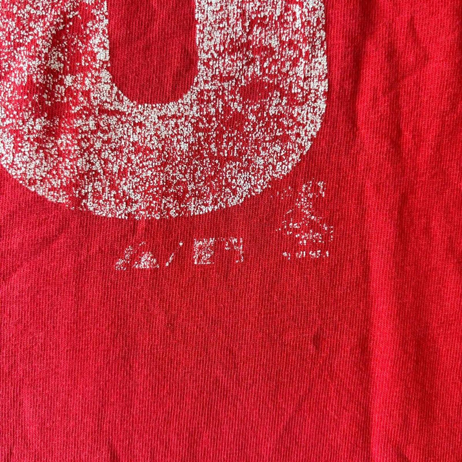 2000s Majestic Phillies Chase Utley 26 Player Tee Large Red MLB Distressed