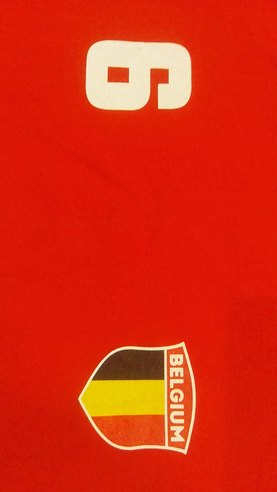 Matteo Dams Jersey Style Shirt Large Red Belgium Soccer Cup National Team Rare