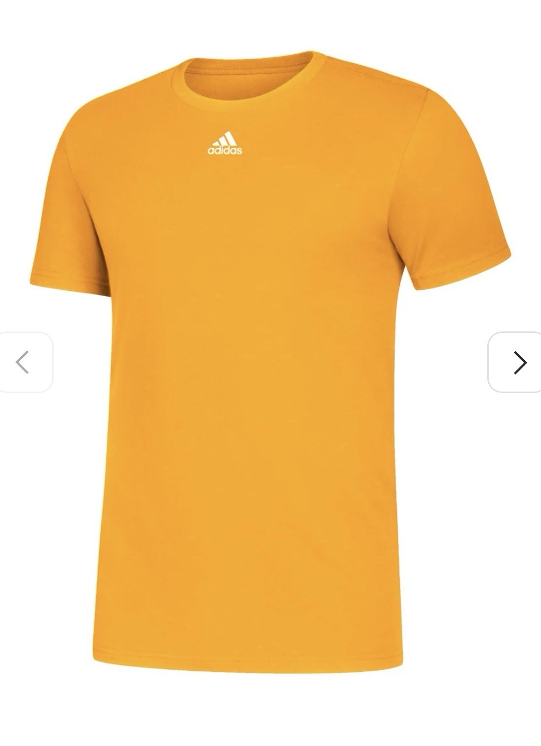 adidas Cotton Amplifier Tee Short Sleeve Gold EK0168 Men’s Size XL – NWT