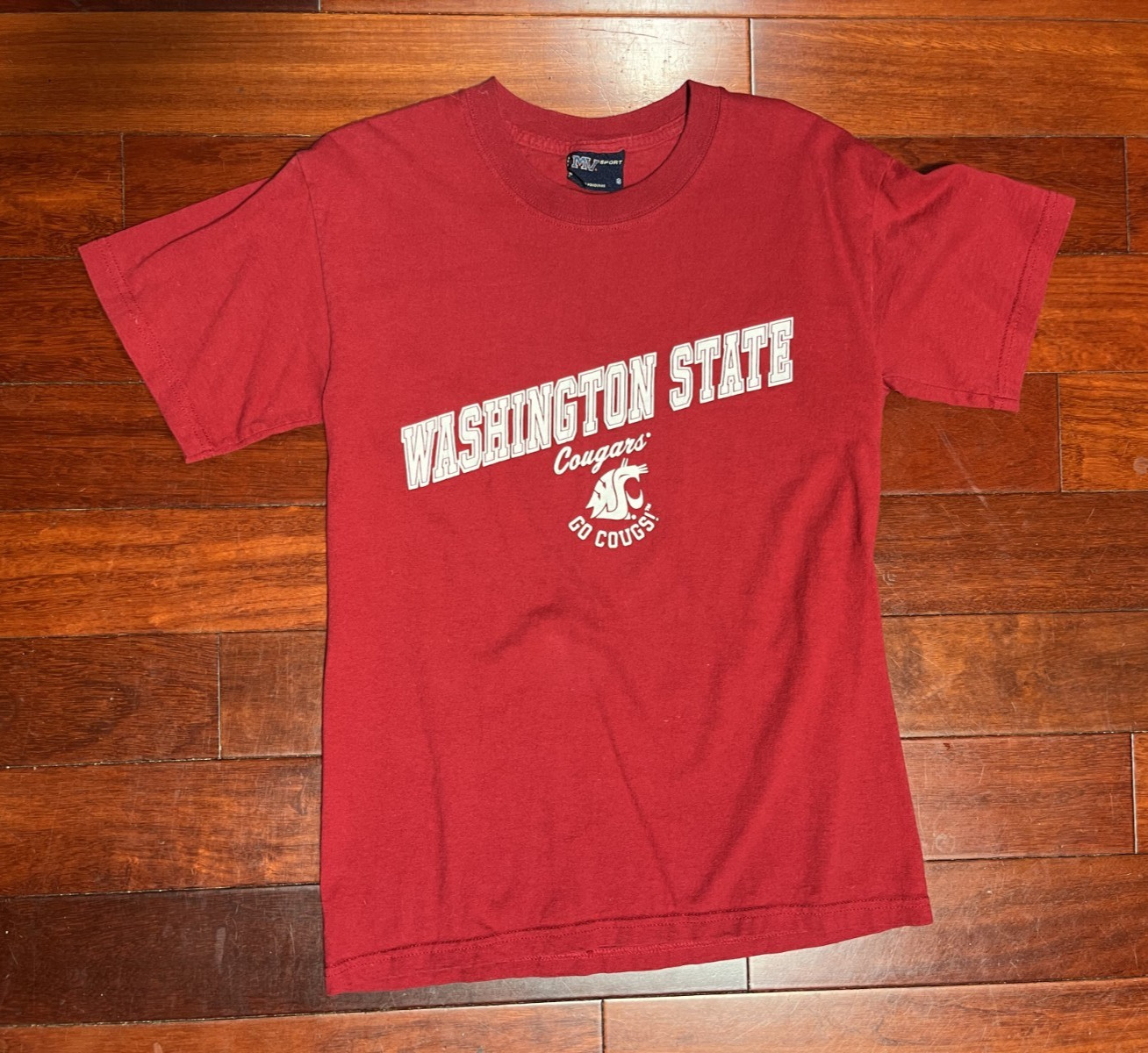 Y2K 2000s Washington State Cougars Cotton T-Shirt Size S MV Sport