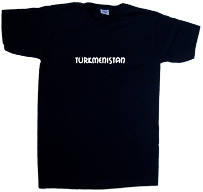 Turkmenistan text V-Neck T-Shirt