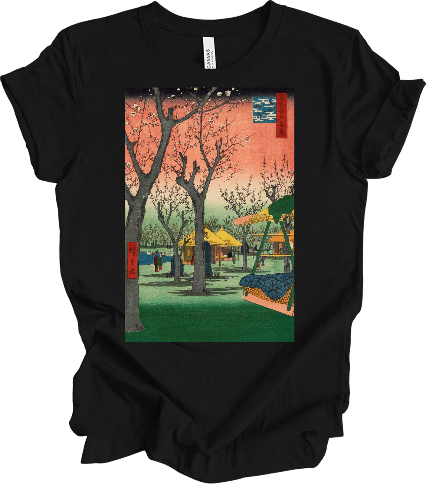 Plum Garden Kamata Ukiyo-e Art T-Shirt Unisex