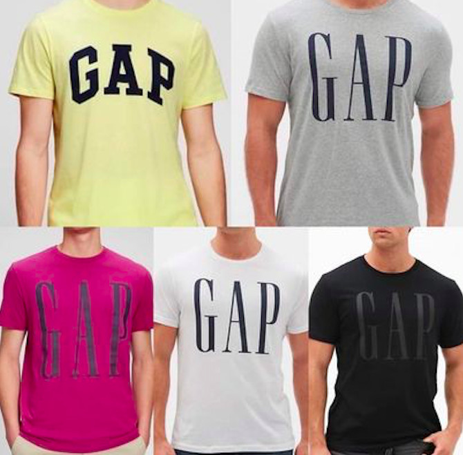 $25-$35 GAP Men’s/Unisex Logo T-Shirt Sizes XXL, XL, L, M, S NWT! Army Camo, etc