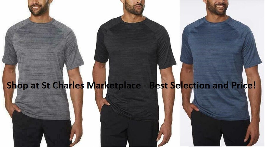 Kirkland Men’s 4-Way Stretch Fabric Moisture Wicking Active Tee, Pick Color Size