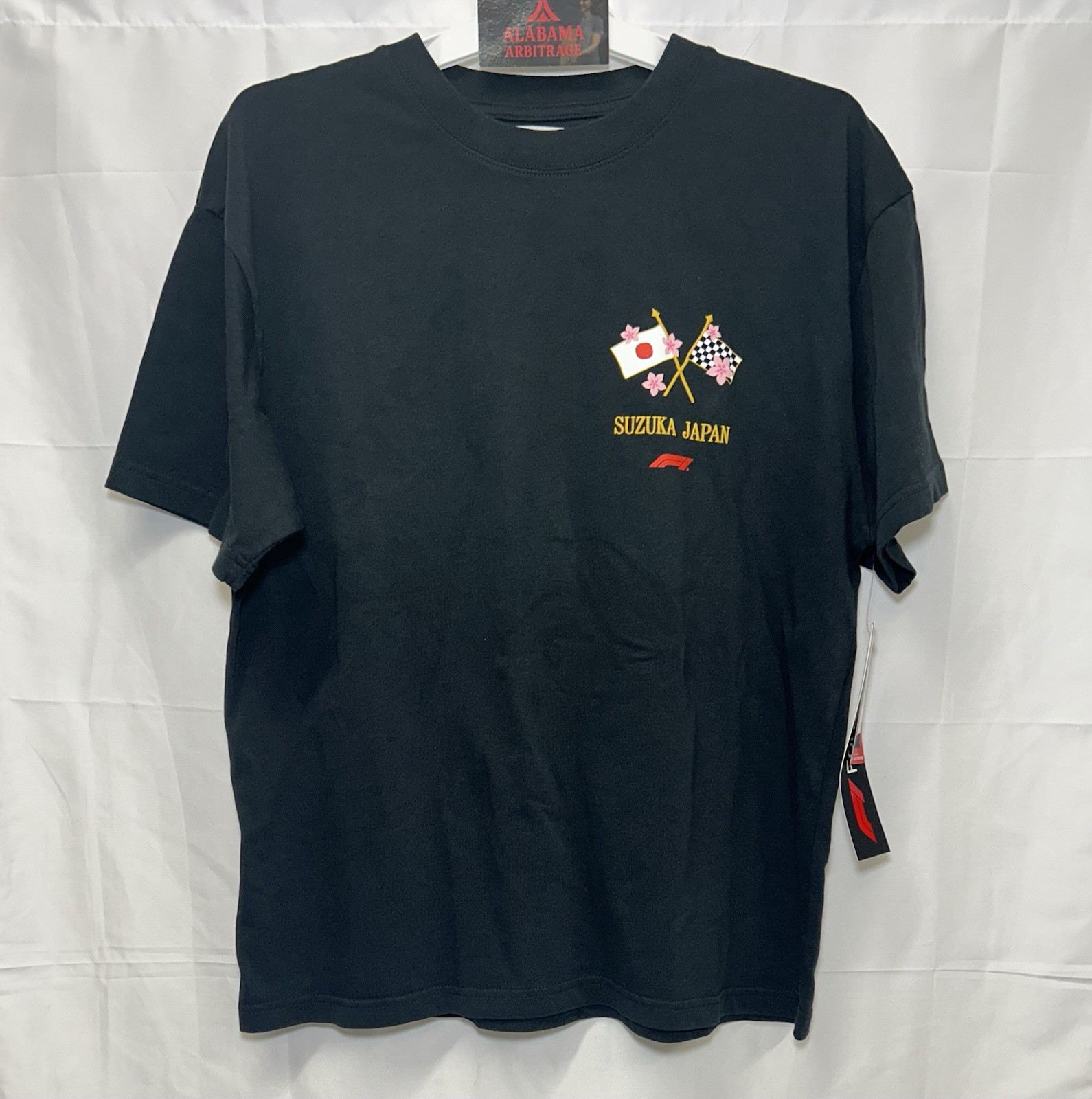 Formula 1 x Pacsun Suzuka Sakura Black T-Shirt Size Large NWT
