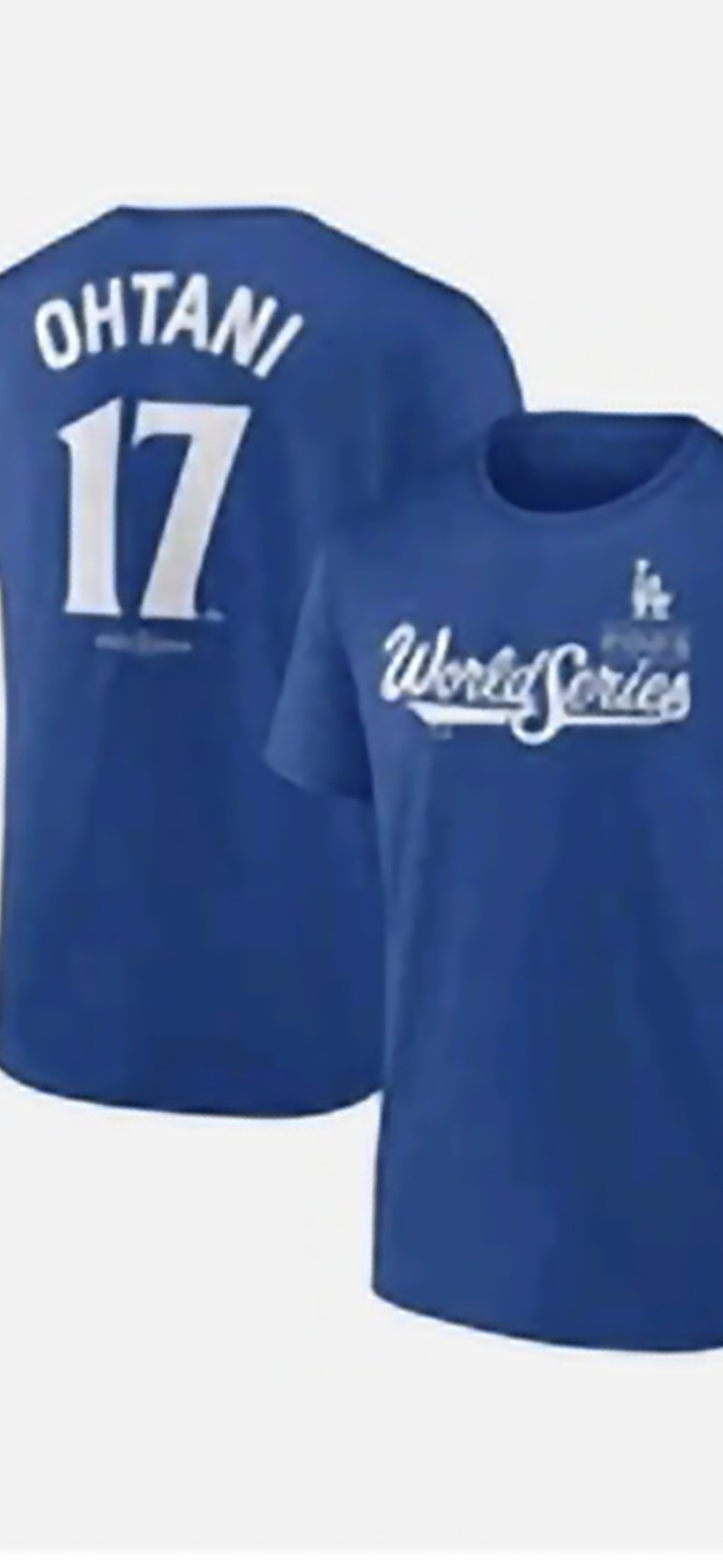 NWT Shohei Ohtani 2025 World Series MLB Players Association Shirt Mens Large
