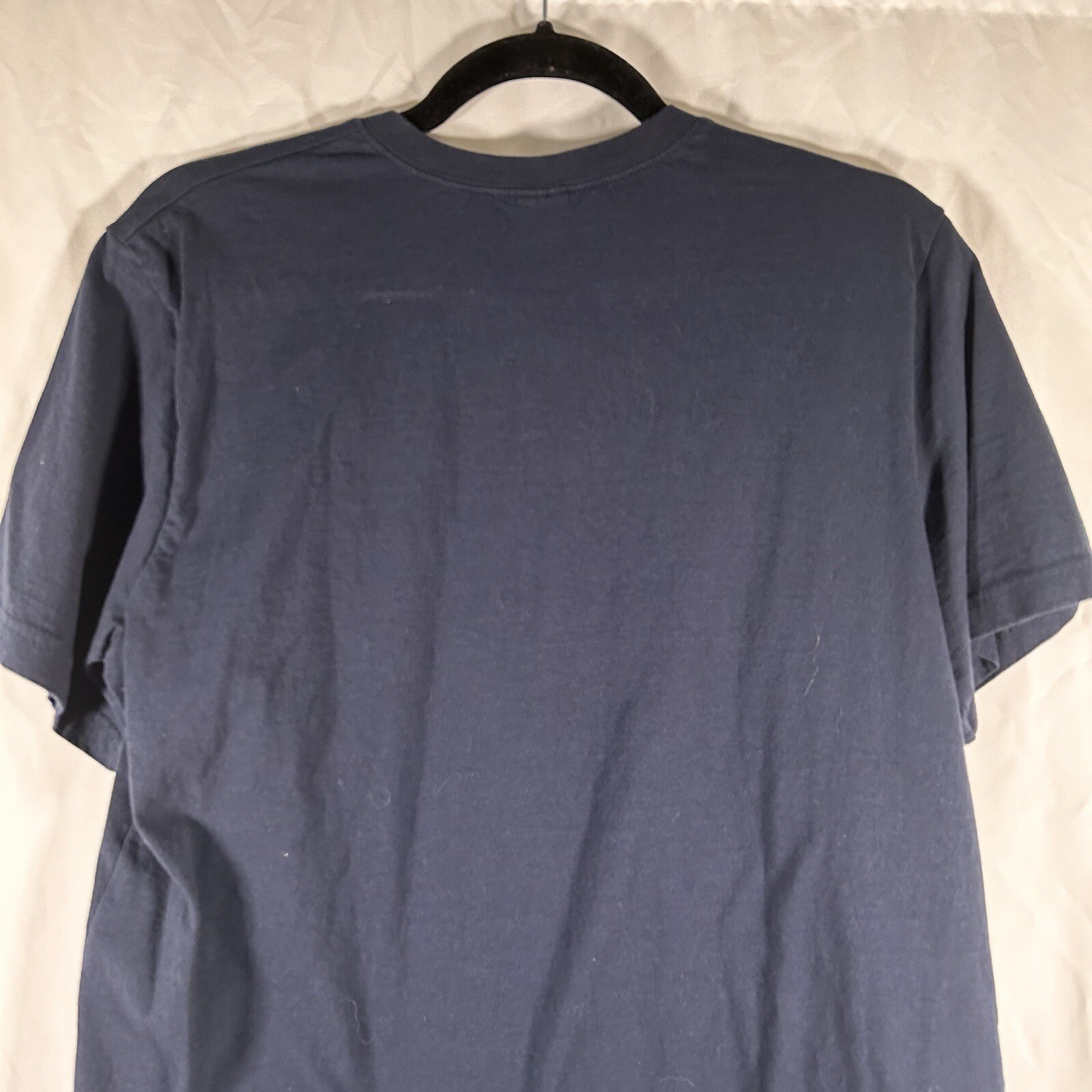 Corfu Greece Shirt Men’s Large Navy Blue Achilles Print Crew Neck Short Sleeve