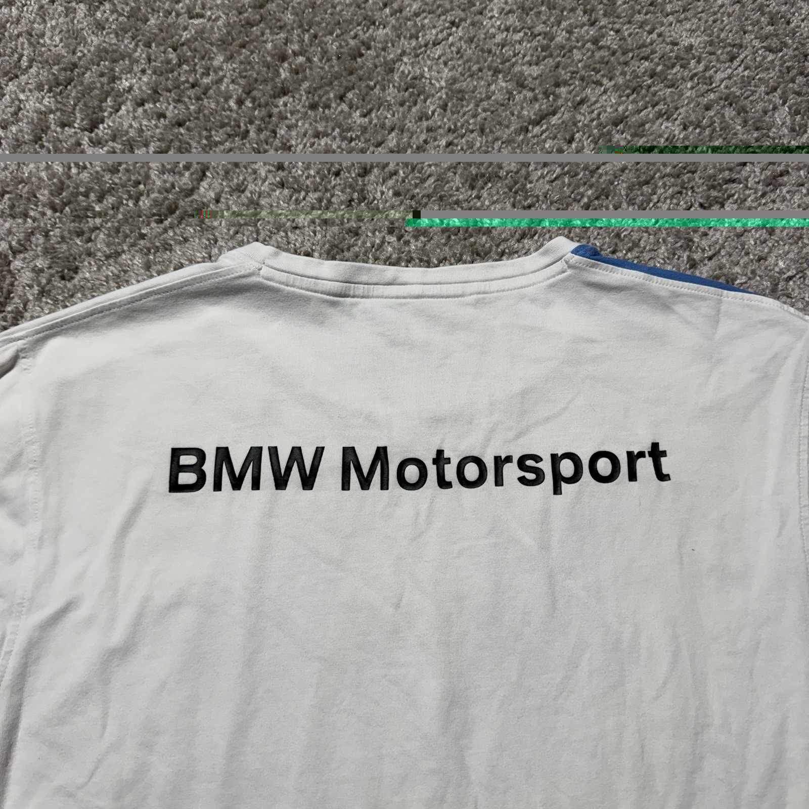BMW Motorsport Shirt Adult Large White M3 M5 Car Graphic Racing Tee BMW Mens L