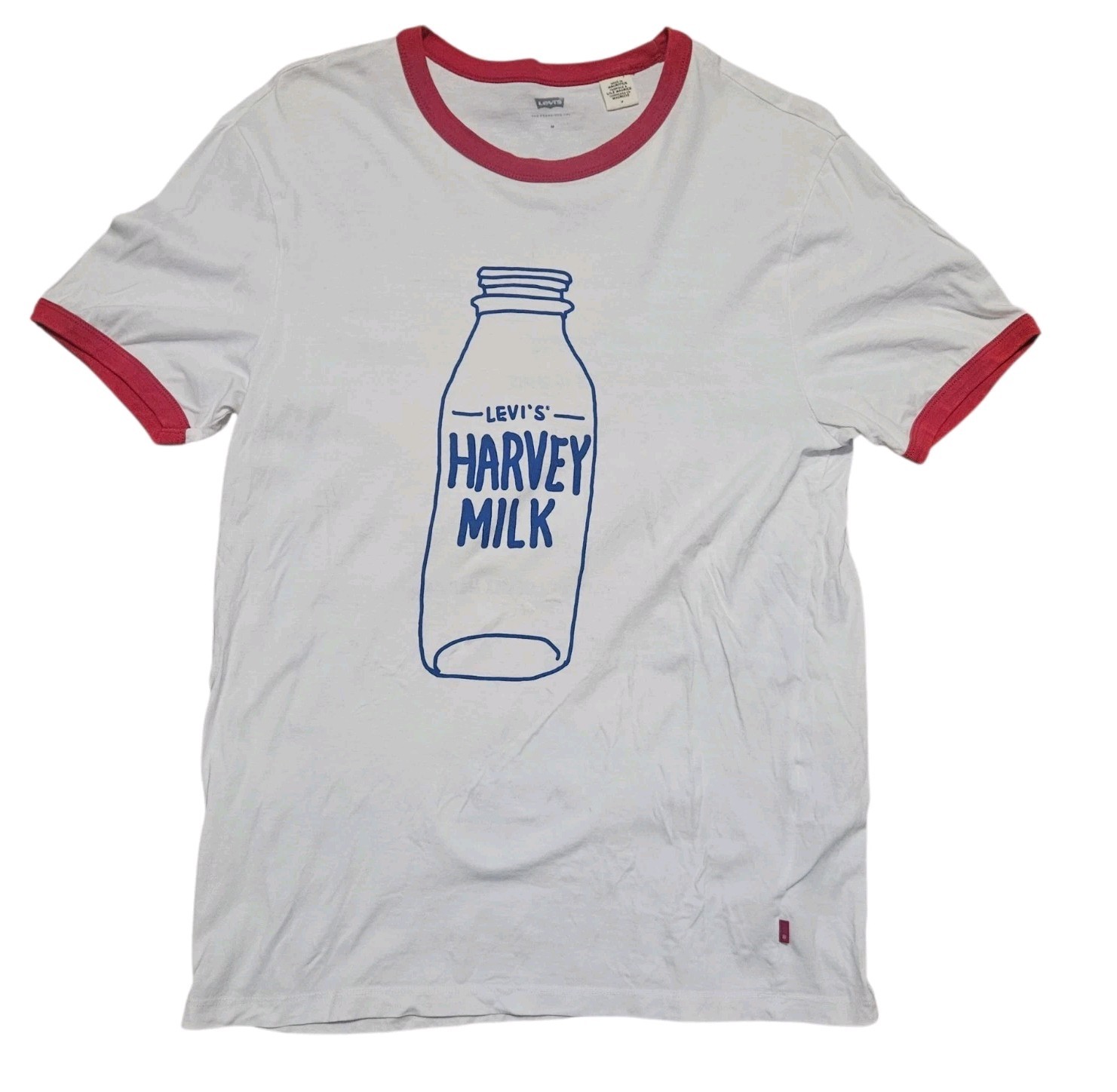 Levi’s Pride Harvey Milk LGTBQ T-Shirt Medium 2016 San Francisco Gay Vintage