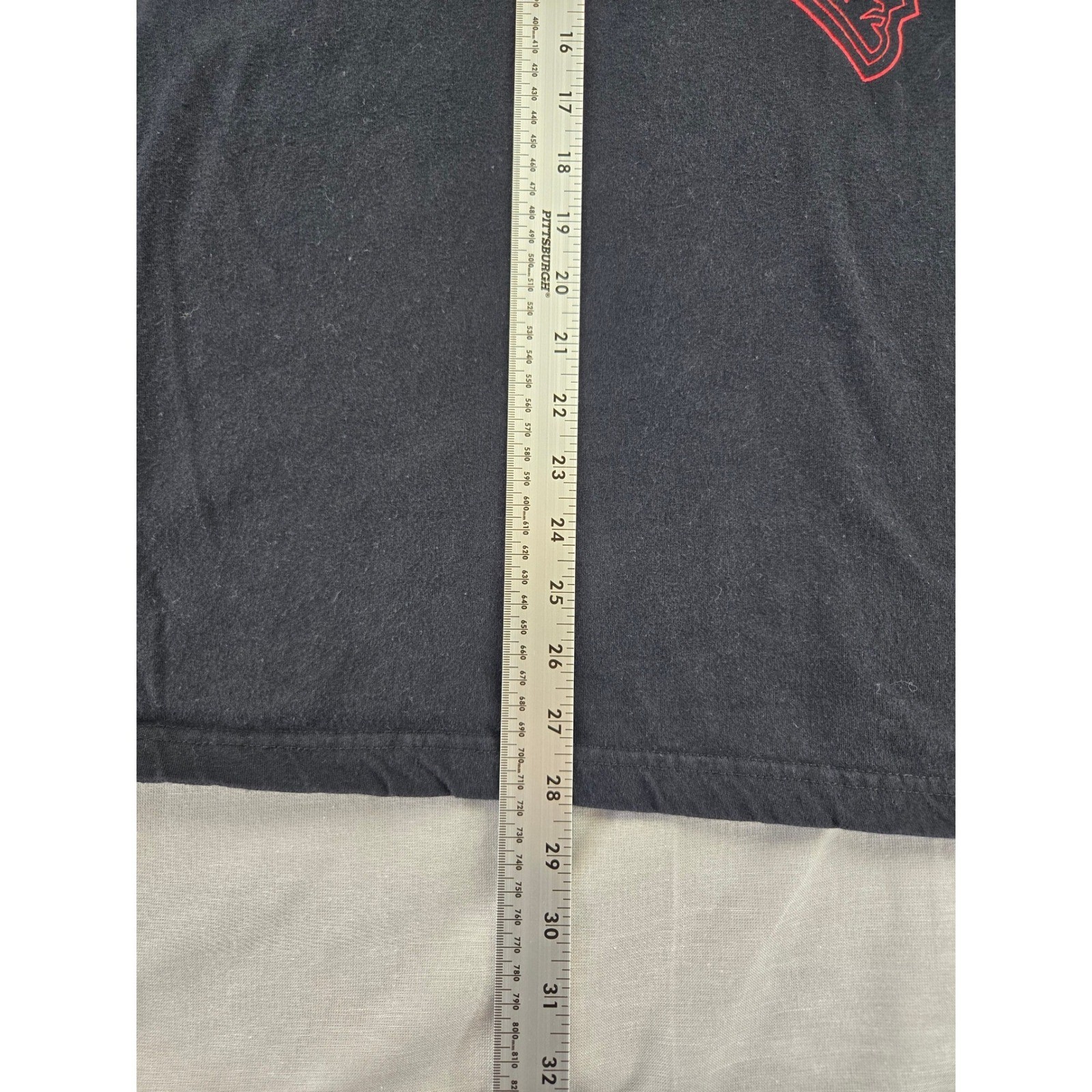 NFL New England Patriots Mens Large T-Shirt Black Gray Colorblock Flying Elvis