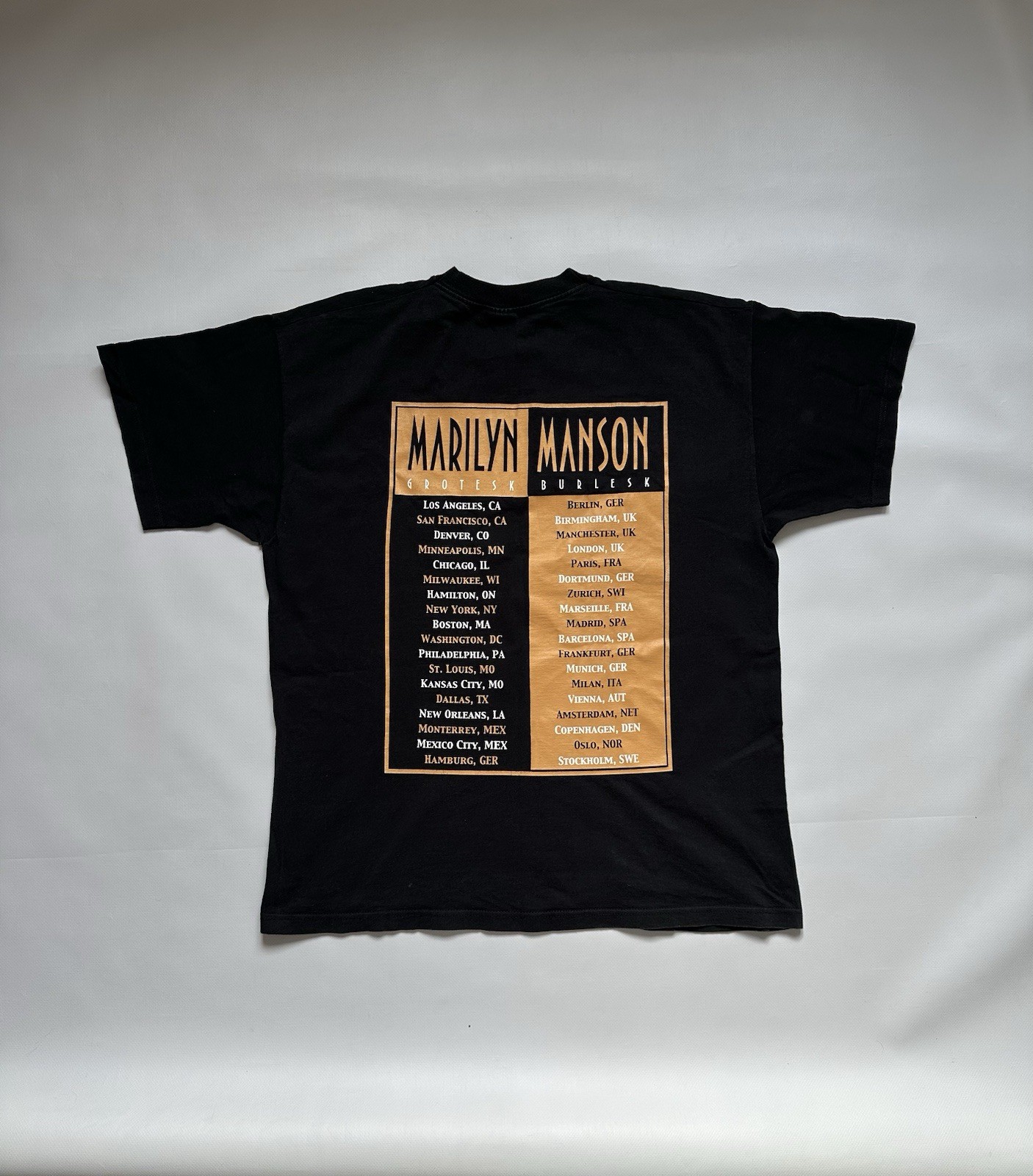 Vintage 2003 Marilyn Manson The Golden Age of Grotesque Burlesque T-Shirt