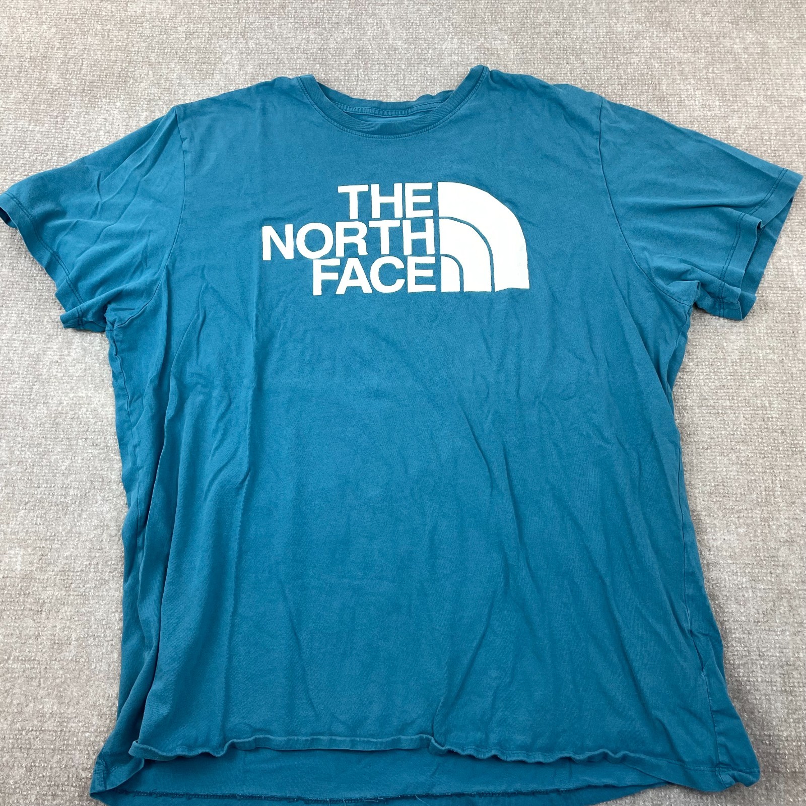 The North Face Easy T Shirt Mens XL Blue Logo Exploration Without Compromise