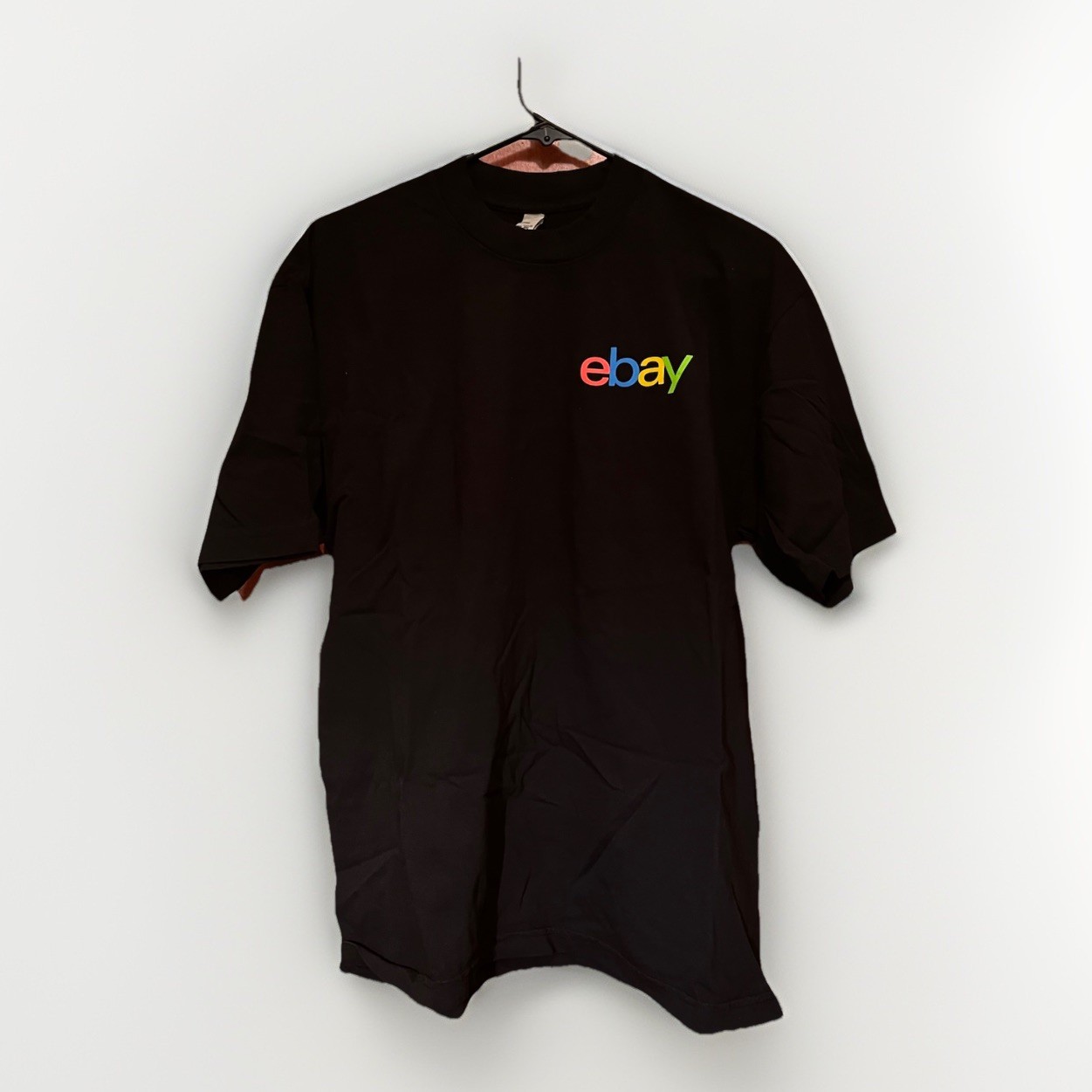 Ebay Logo Multi Color Black T-Shirt Men 3XL Los Angeles Apparel 30th Anniversary